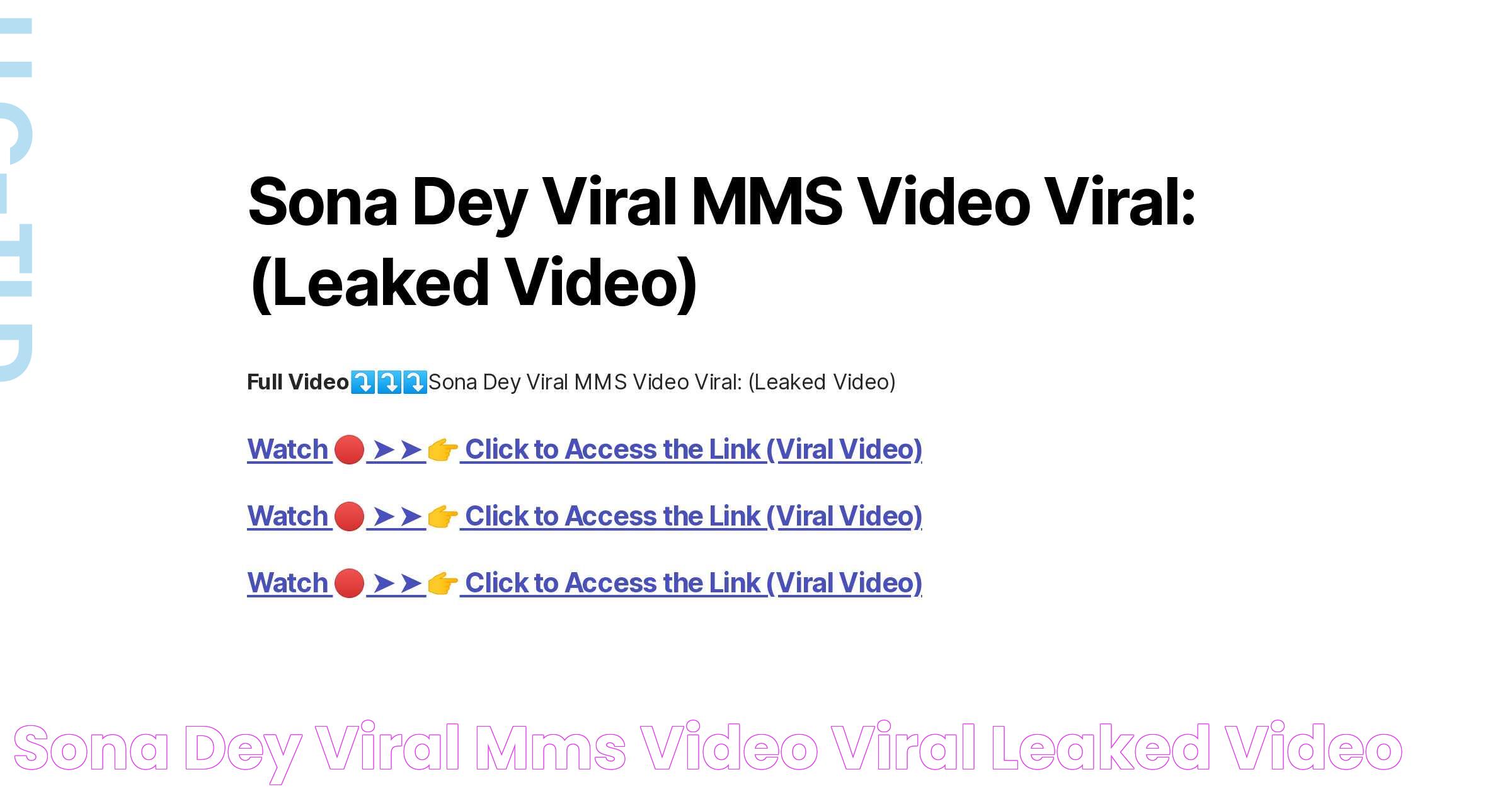 Sona Dey Viral MMS Video Viral (Leaked Video)