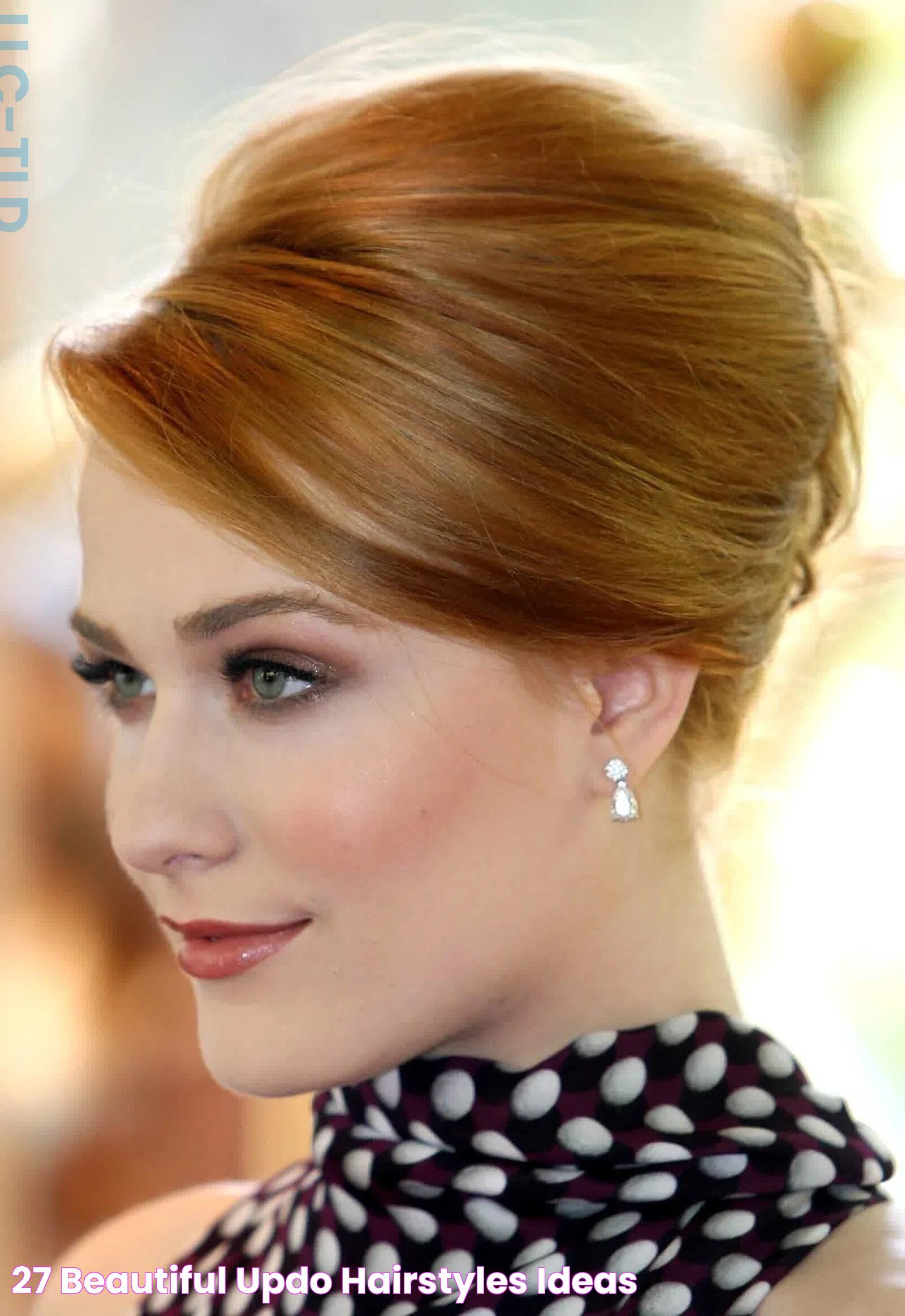 27+ Beautiful Updo Hairstyles Ideas