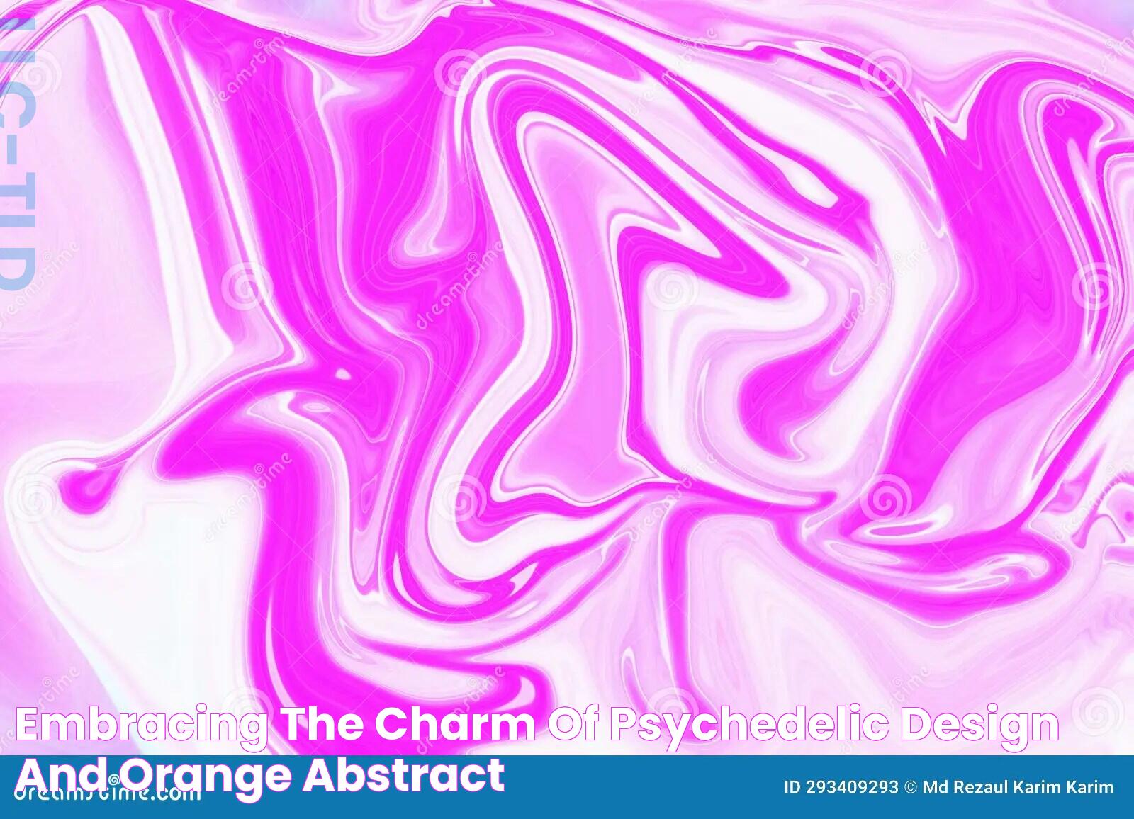 Embracing the Charm of Psychedelic Design and Orange Abstract