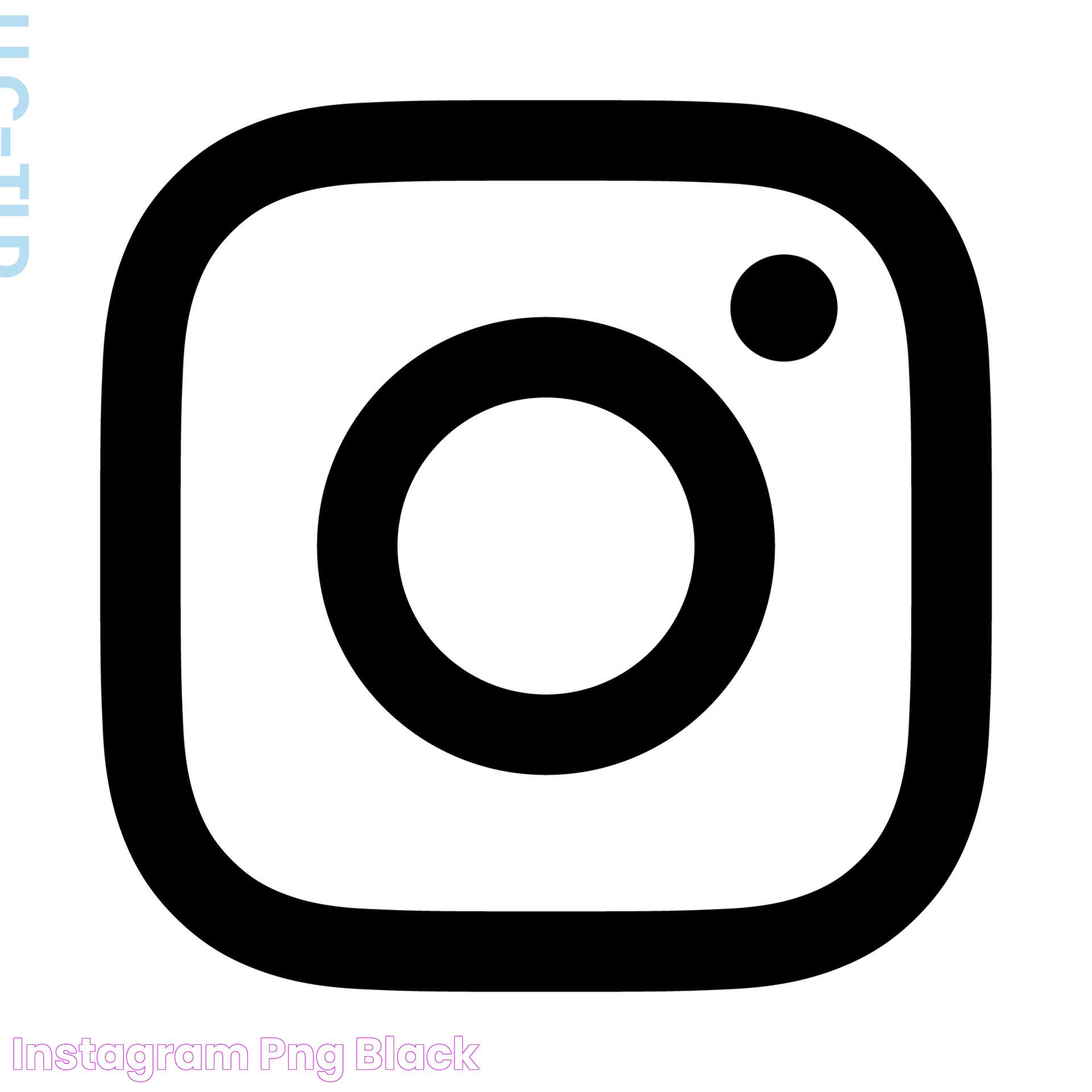 Instagram Png Black