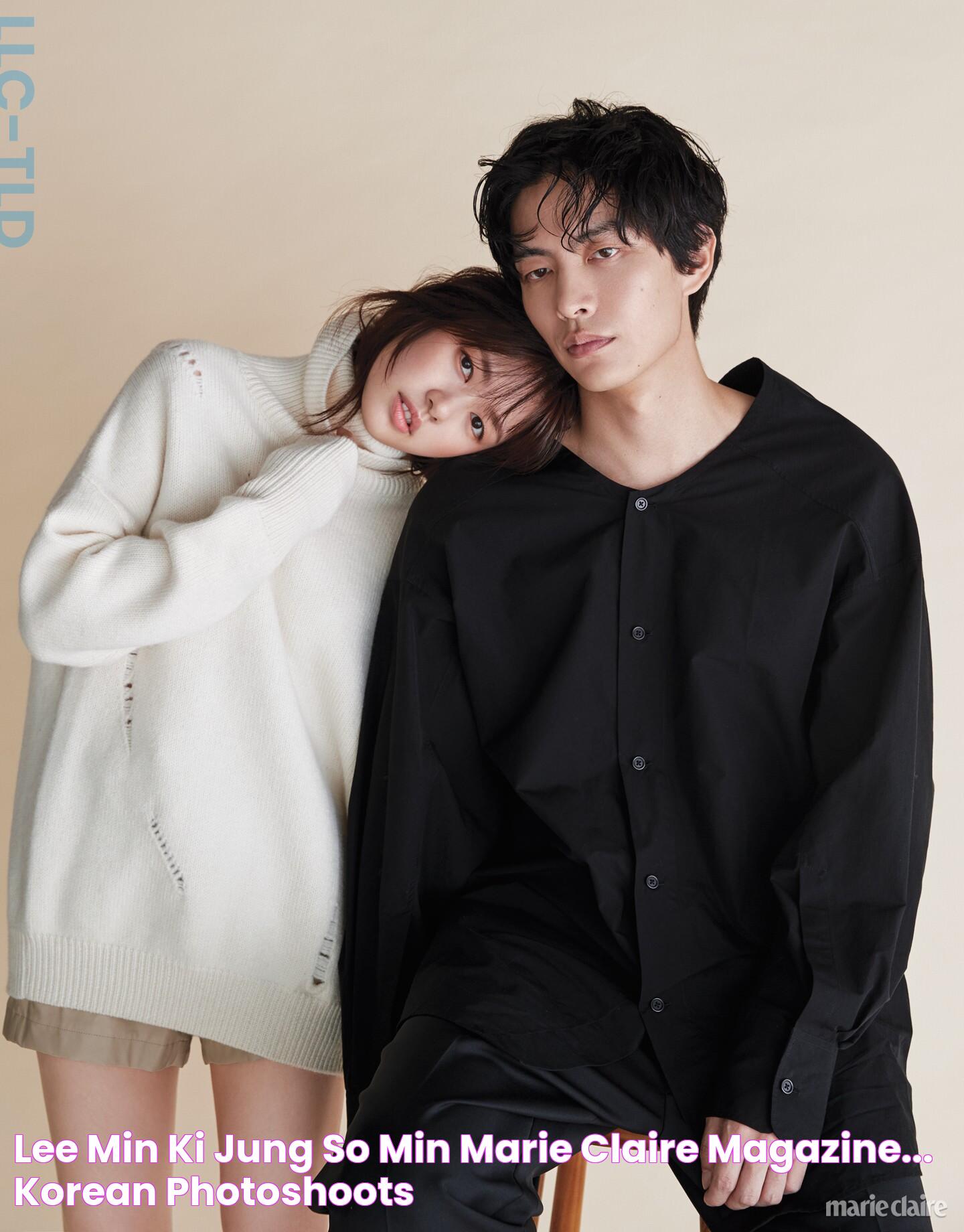 Lee Min Ki & Jung So Min Marie Claire Magazine... Korean photoshoots