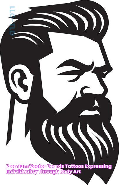 Premium Vector Beards tattoos expressing individuality through body art