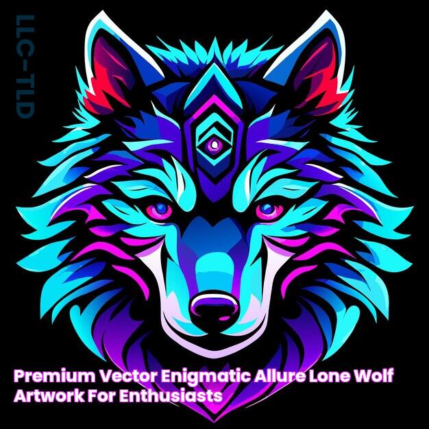 Premium Vector Enigmatic allure lone wolf artwork for enthusiasts