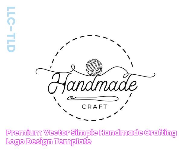 Premium Vector Simple Handmade Crafting Logo Design Template