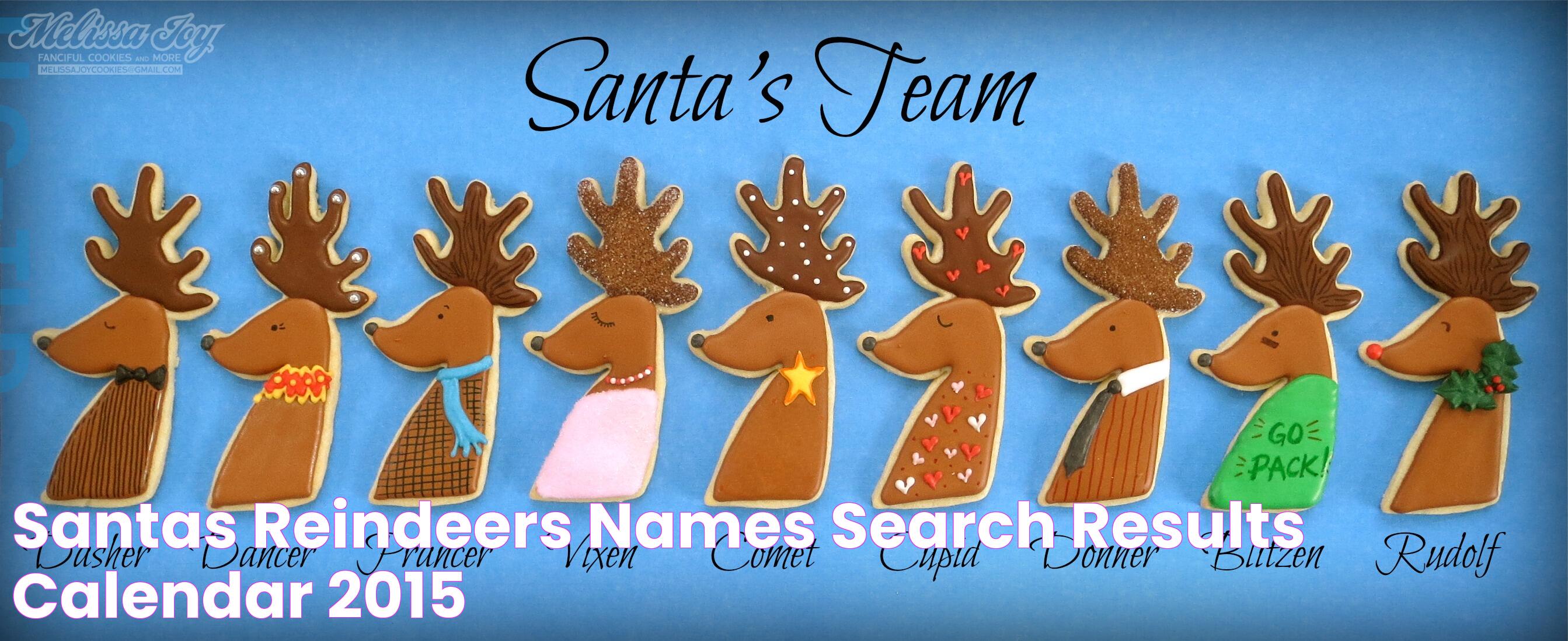 Santas Reindeers Names Search Results Calendar 2015