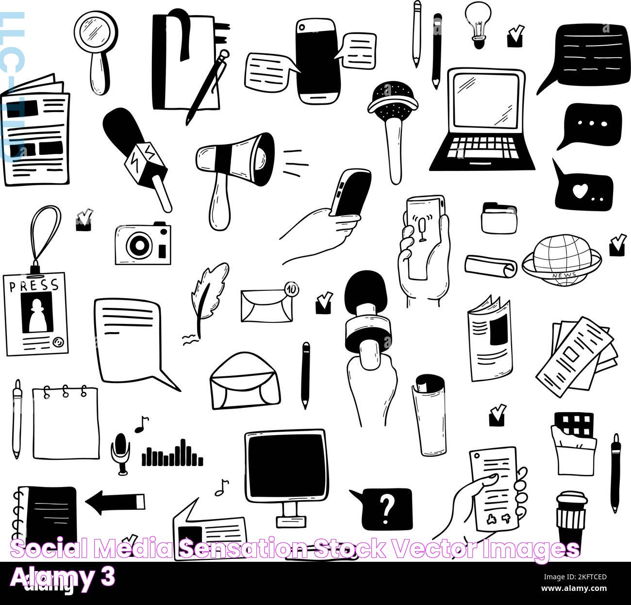 Social media sensation Stock Vector Images Alamy