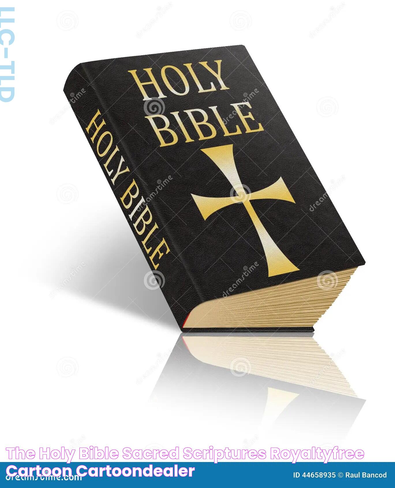 The Holy Bible Sacred Scriptures RoyaltyFree Cartoon CartoonDealer