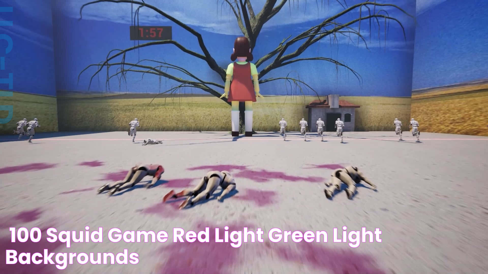 [100+] Squid Game Red Light Green Light Backgrounds