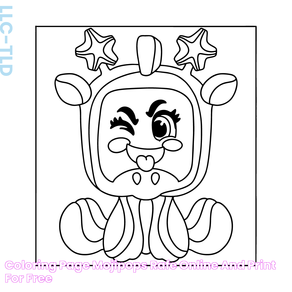 Coloring page MojiPops Rafe ♥ Online and Print for Free!