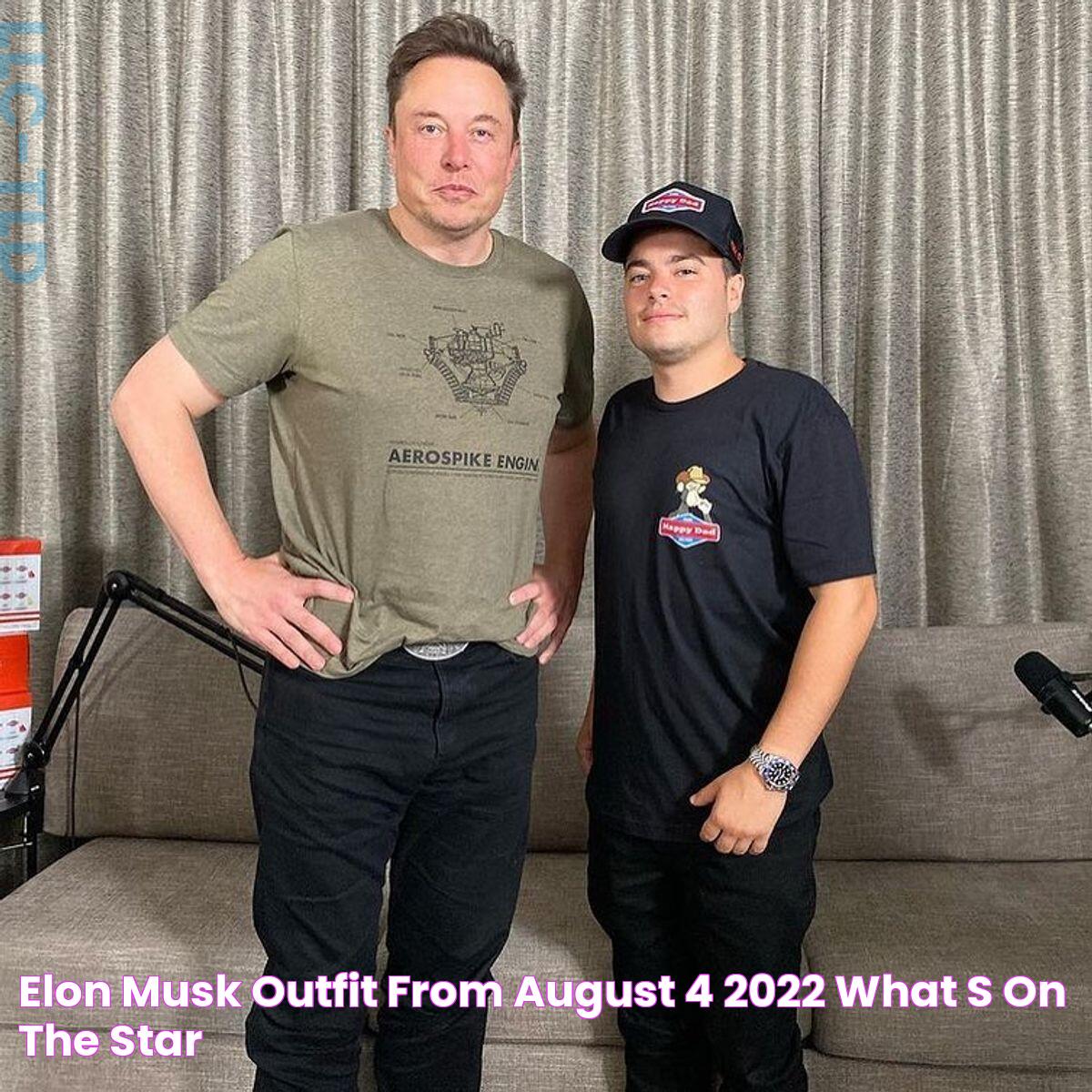 Elon Musk Outfit from August 4, 2022 WHAT’S ON THE STAR?