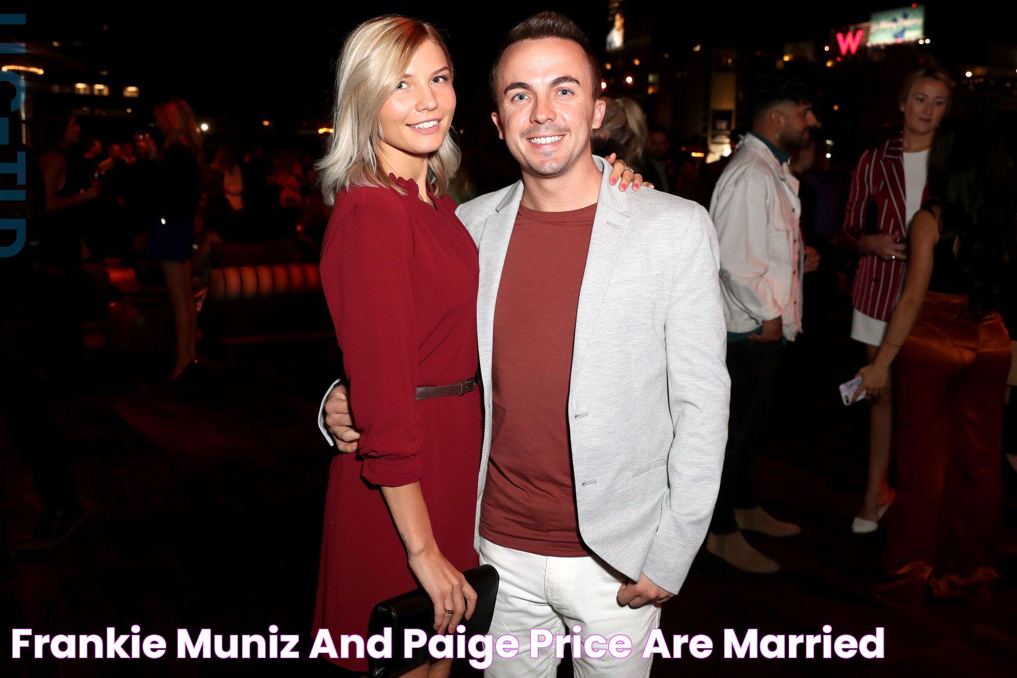 Frankie Muniz and Paige Price Are Married