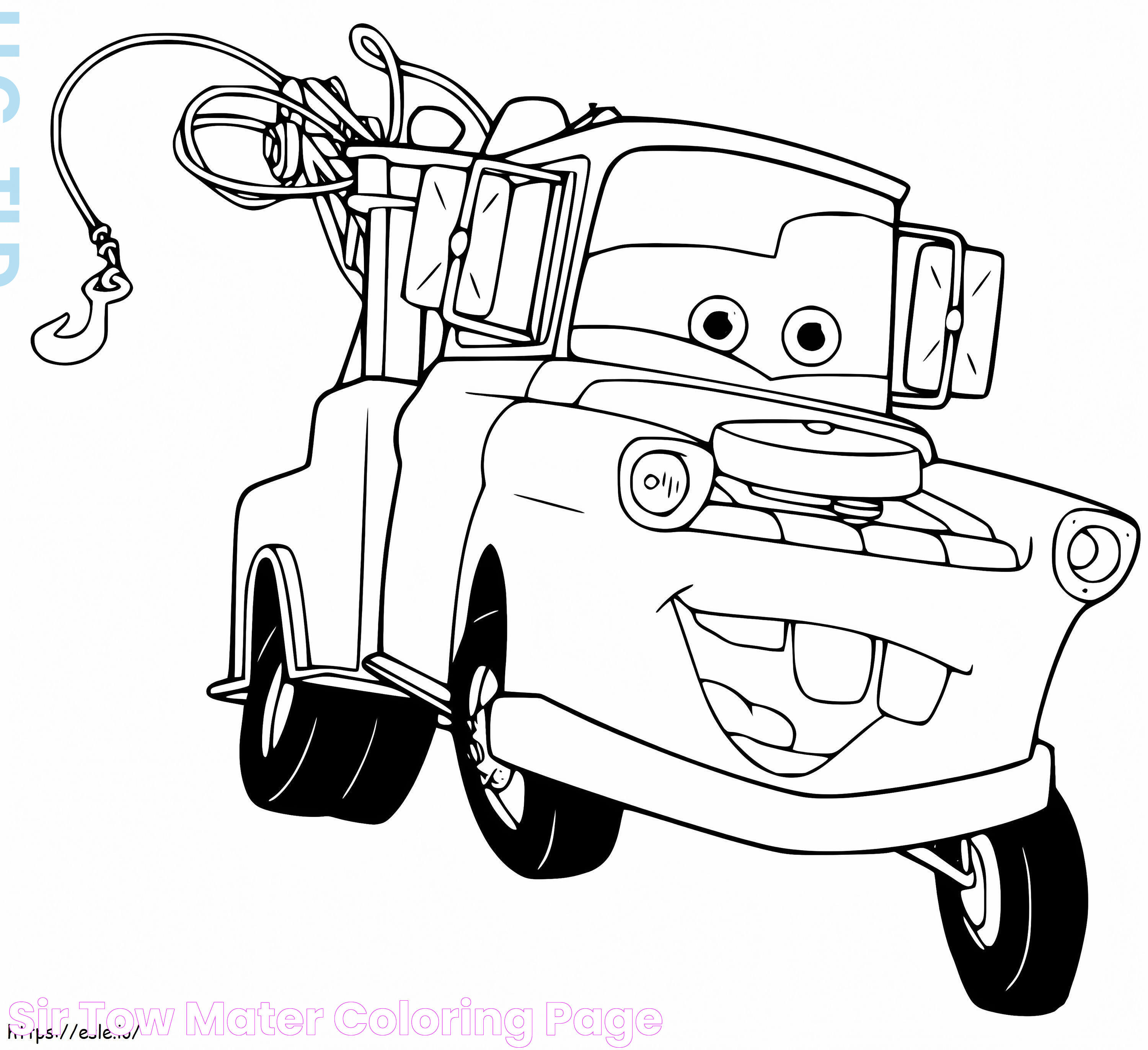 Sir Tow Mater coloring page