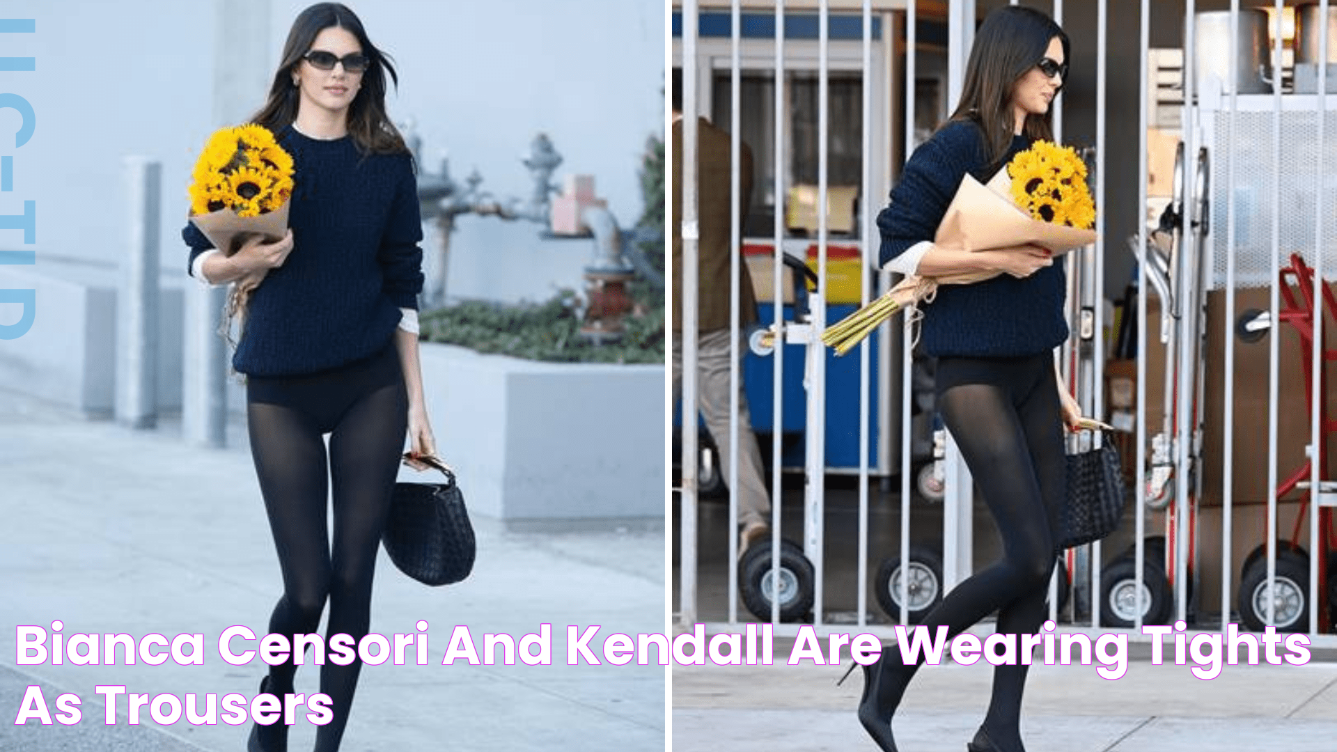 Bianca Censori and Kendall Are Wearing Tights As Trousers