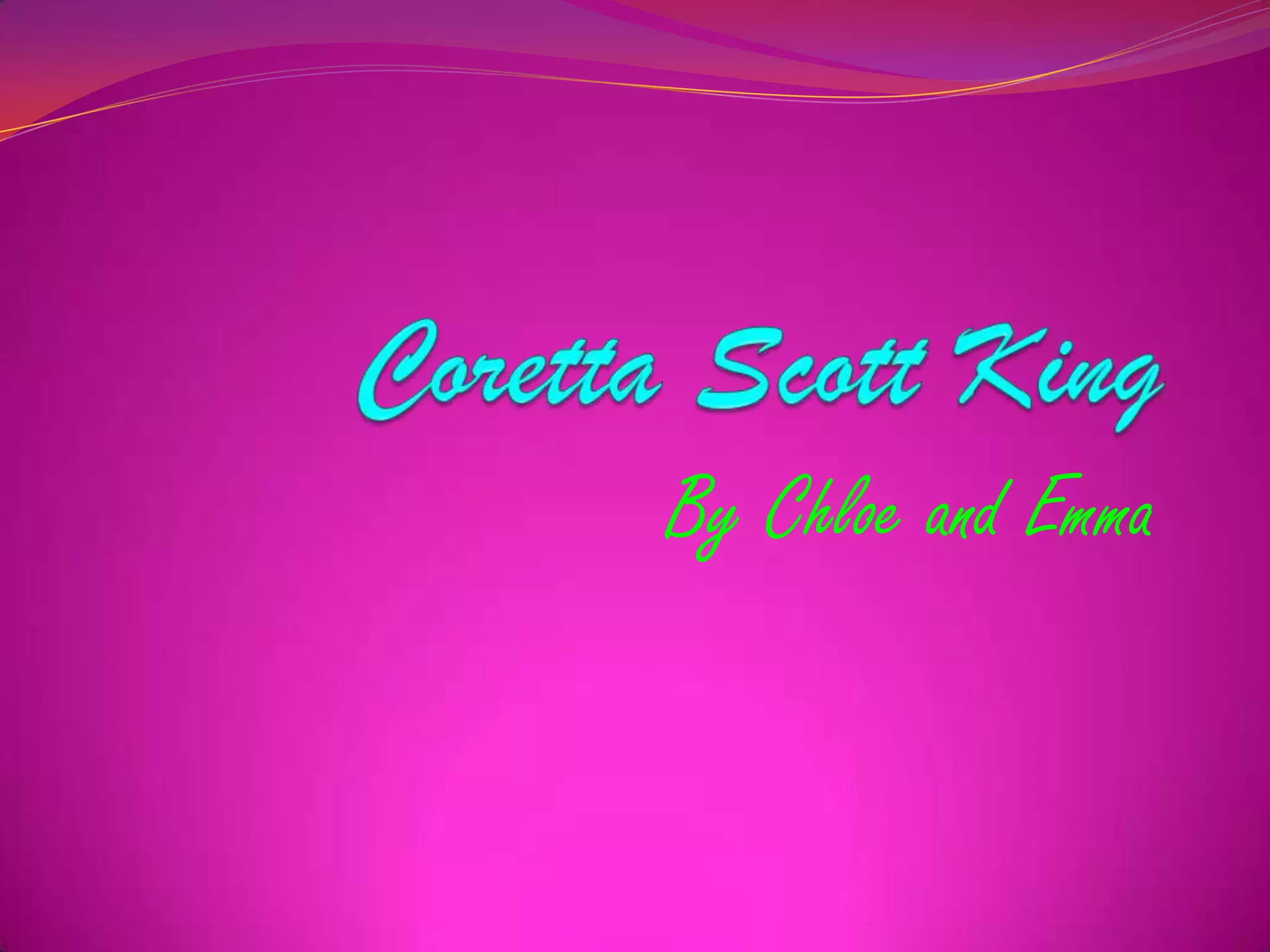 Coretta scott king PPT