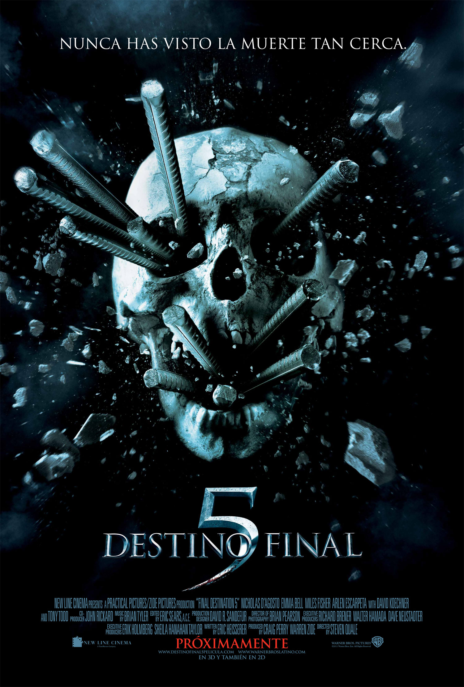 Póster en español de Destino Final 5 Cine PREMIERE