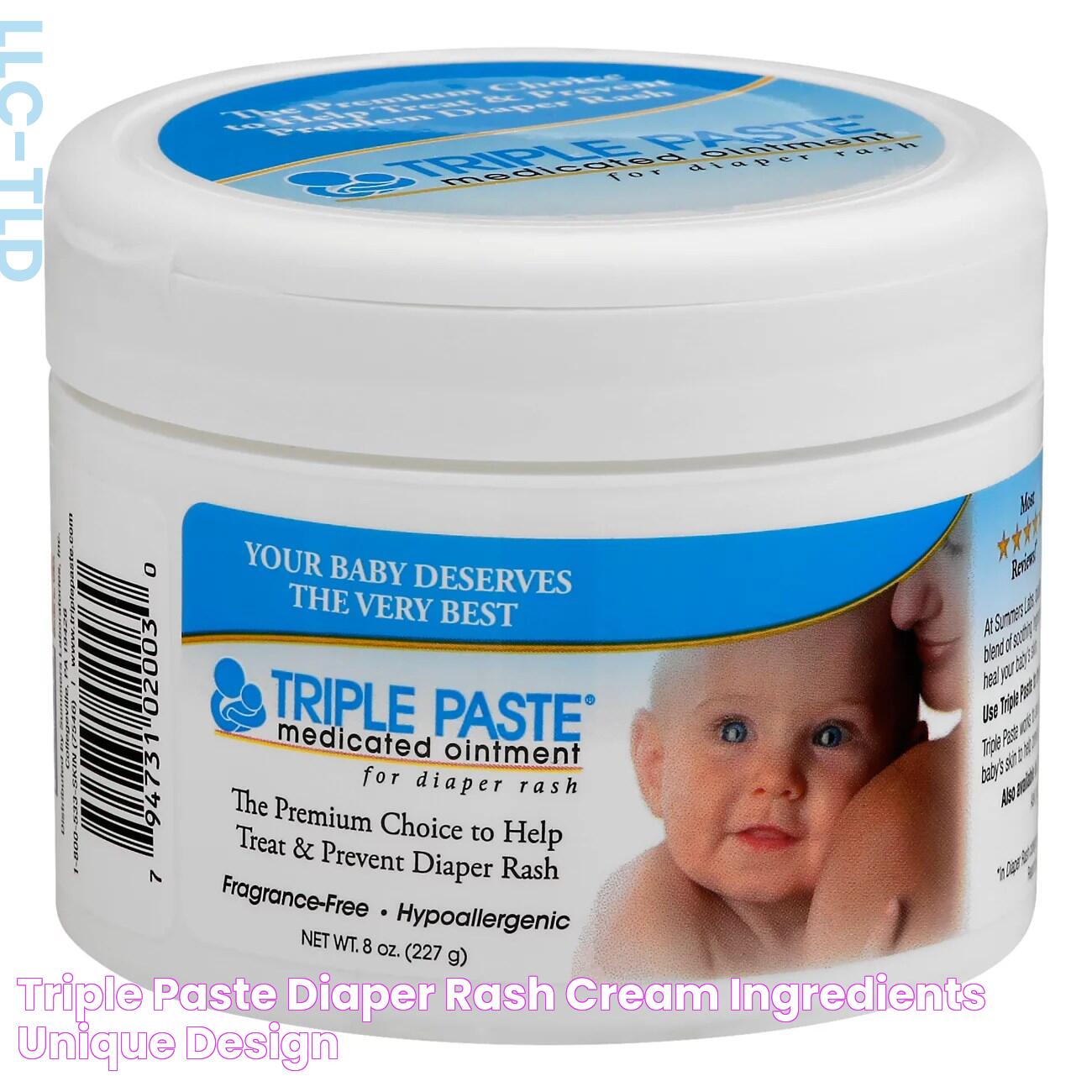 Triple Paste Diaper Rash Cream Ingredients Unique Design