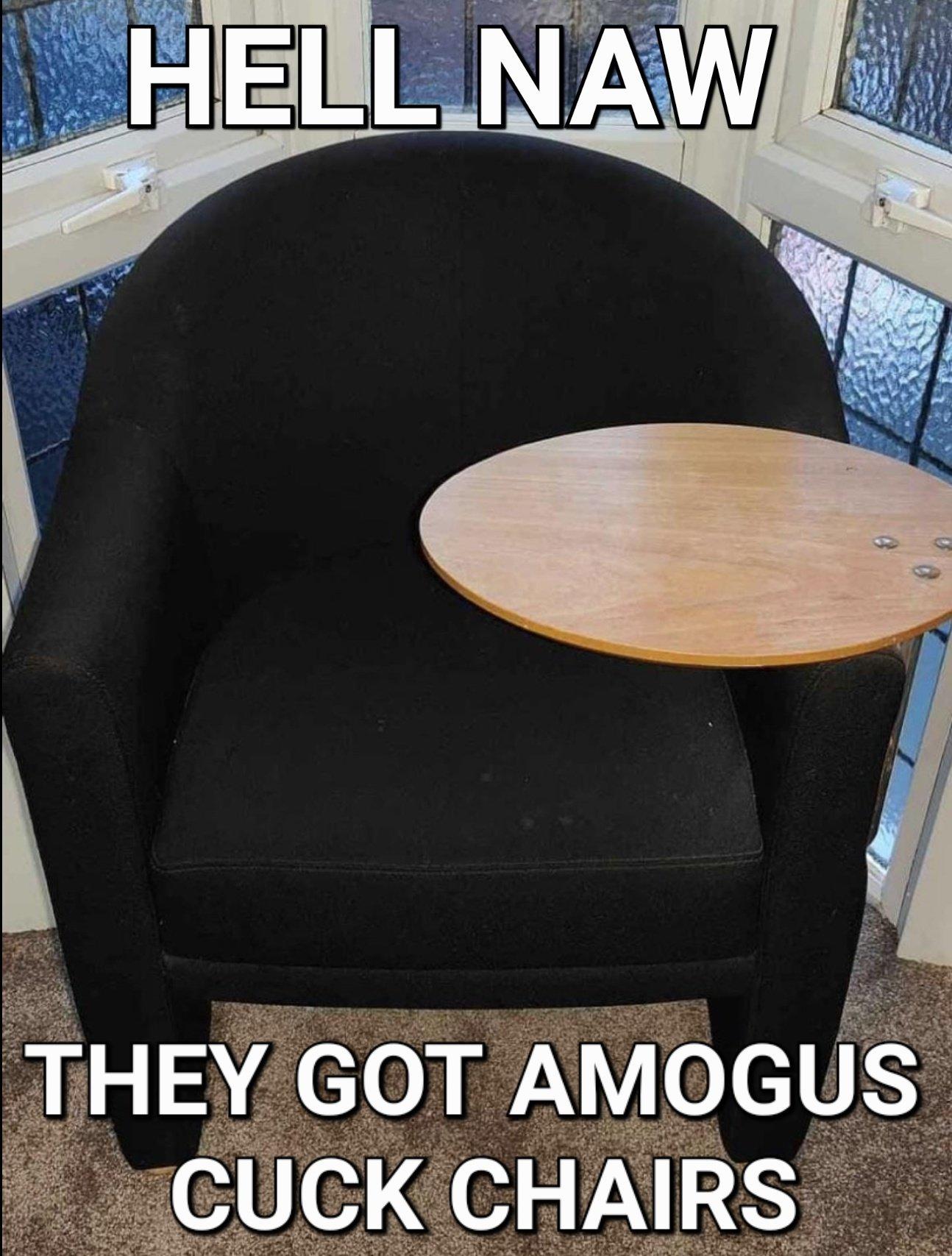 amogus cuck chair Cuck Chair Know Your Meme