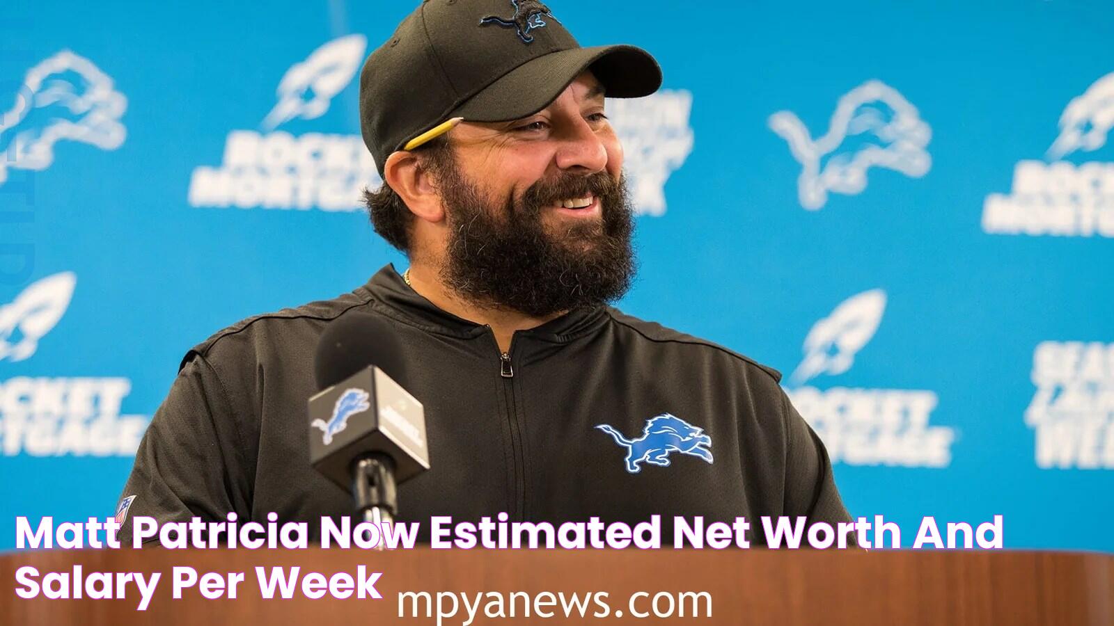 matt patricia now, estimated net worth and salary per week