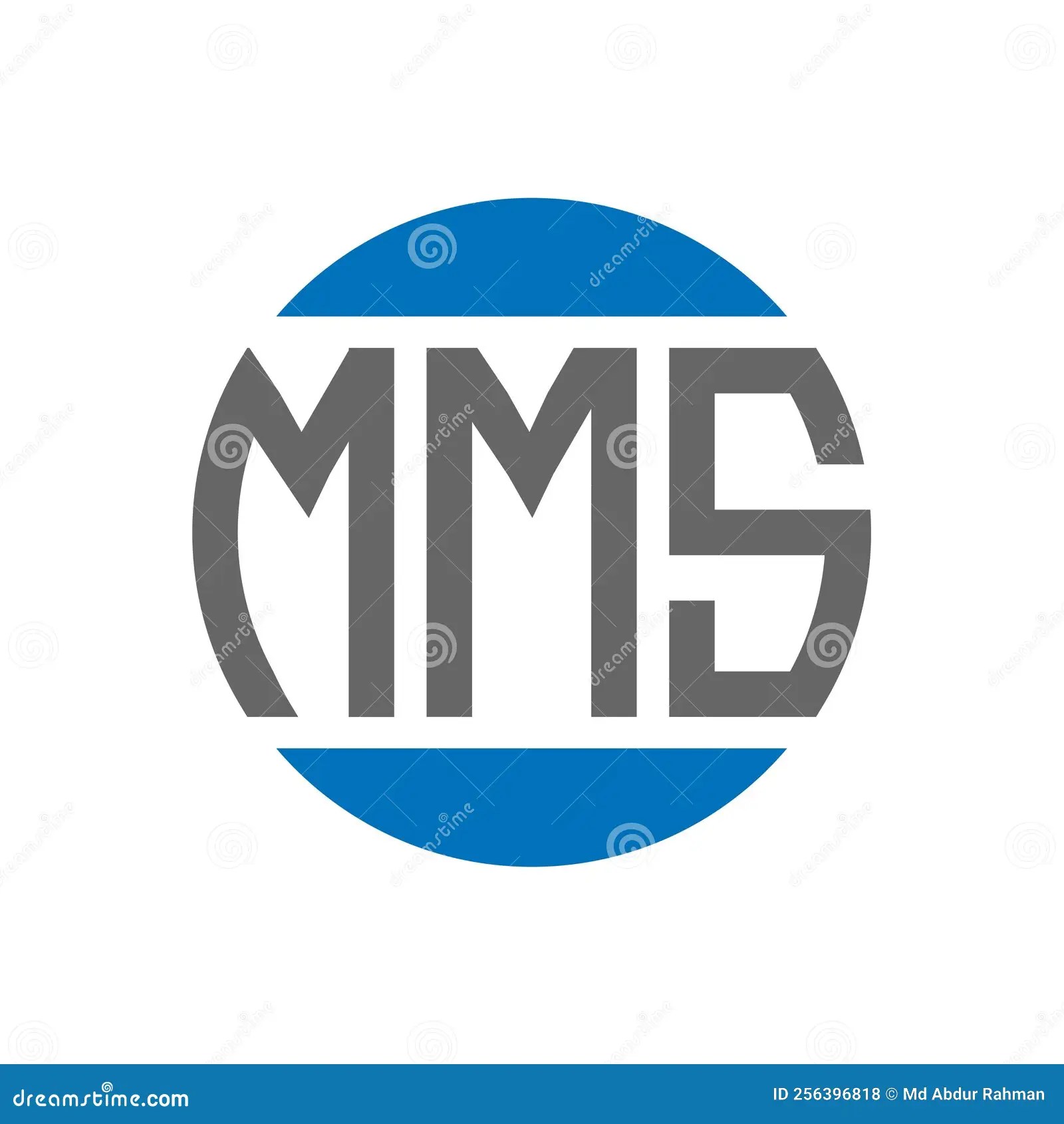 MMS Letter Logo Design On White Background. MMS Creative Initials