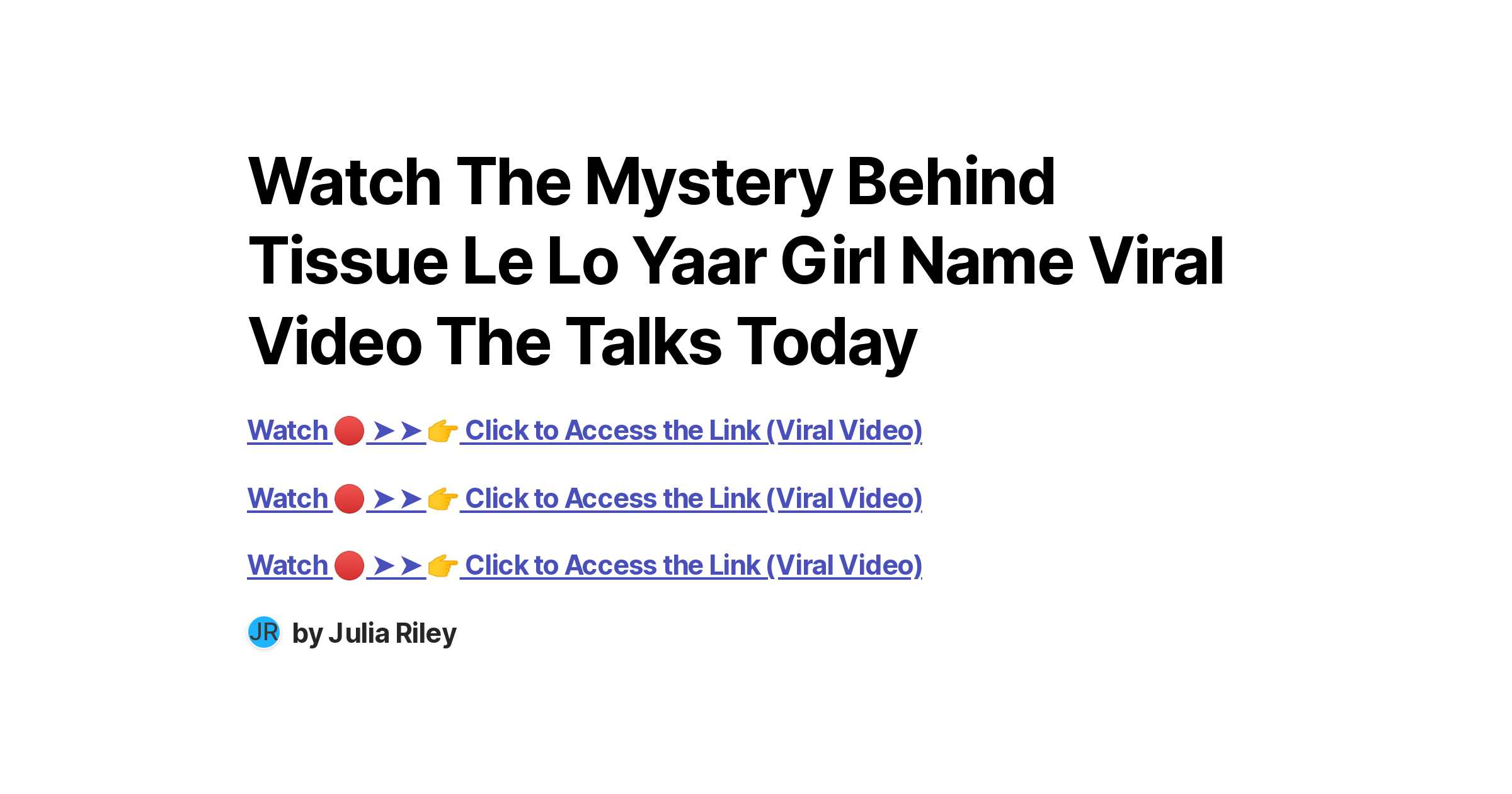 Watch The Mystery Behind Tissue Le Lo Yaar Girl Name Viral Video The