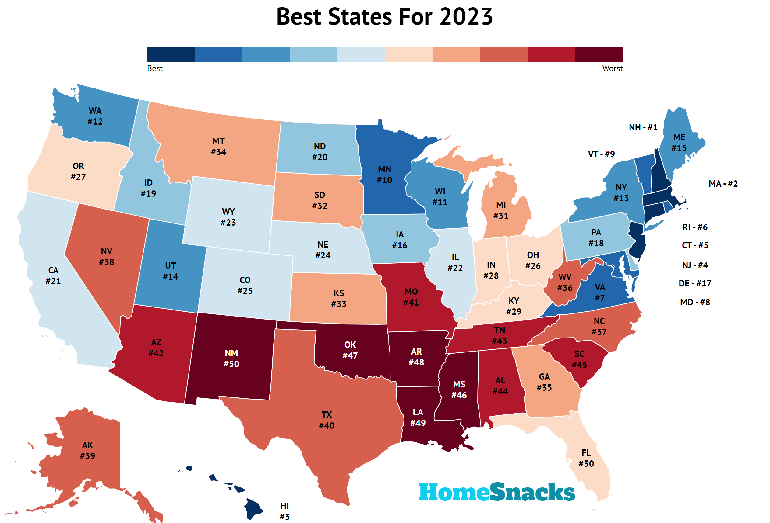 Best States To Live In 2024 For Families To Live Shay Yelena