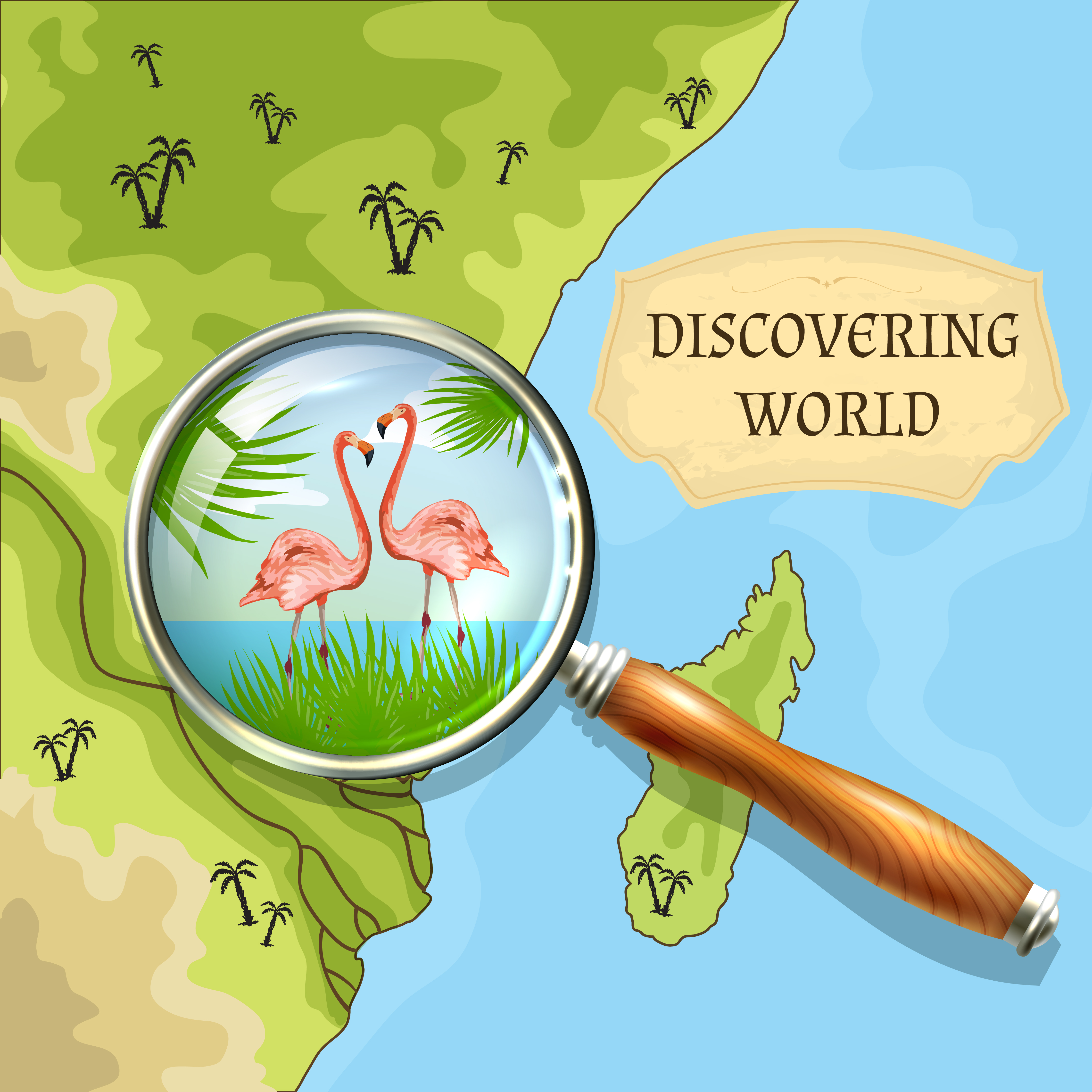 Discovering World Background 462735 Vector Art at Vecteezy