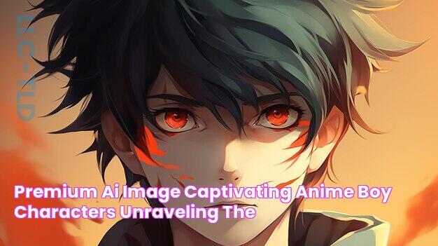 Premium AI Image Captivating Anime Boy Characters Unraveling the