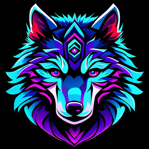 Premium Vector Enigmatic allure lone wolf artwork for enthusiasts