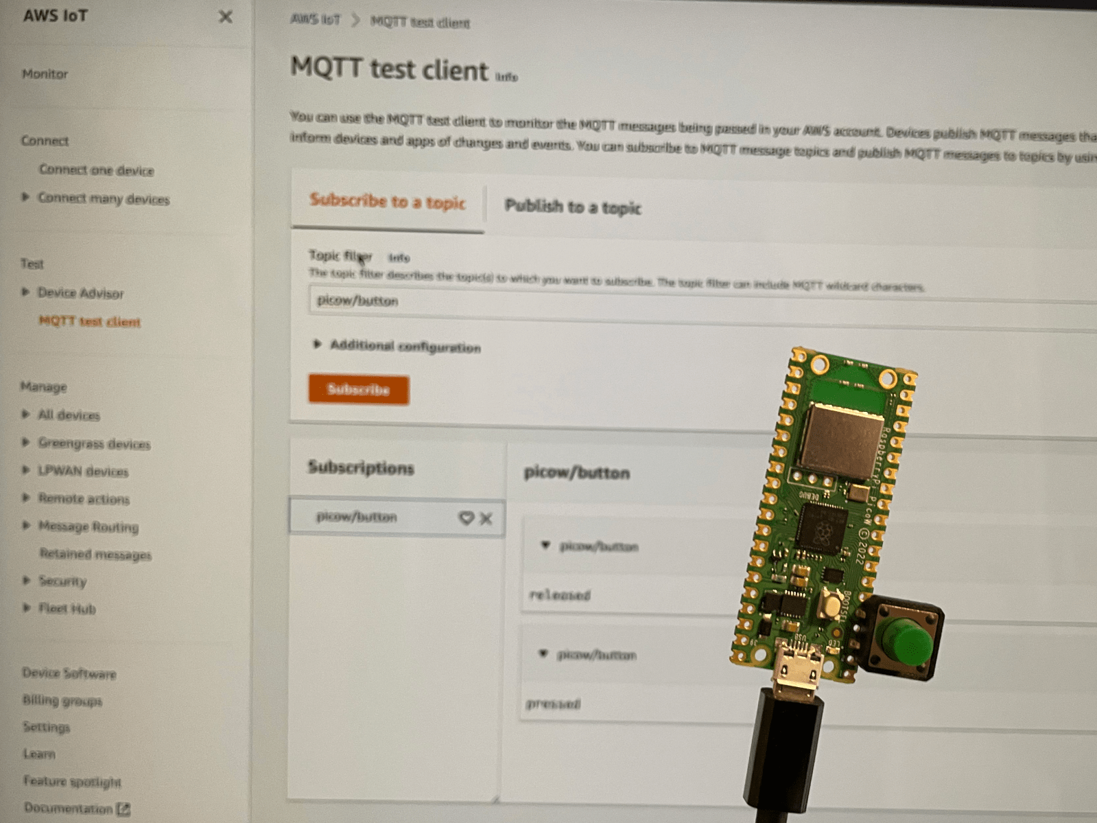 🐮⚡️☁️ Connect your Raspberry Pi Pico W to AWS IoT Core Hackster.io