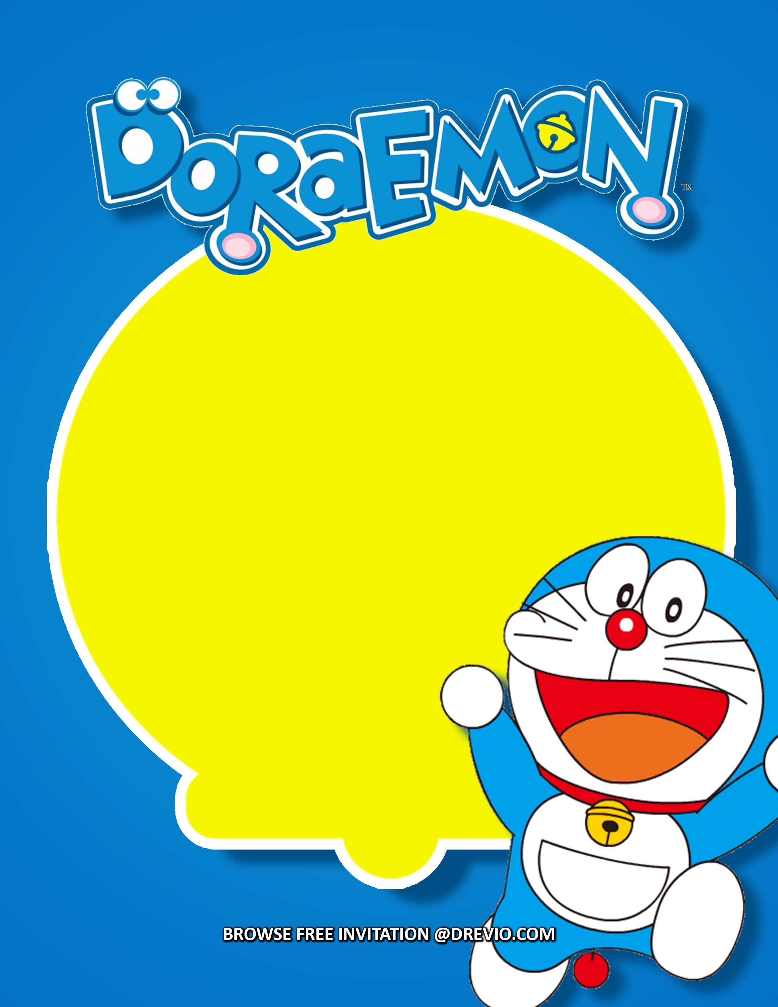 (FREE Invitations) Doraemon Birthday Invitations + Party Ideas