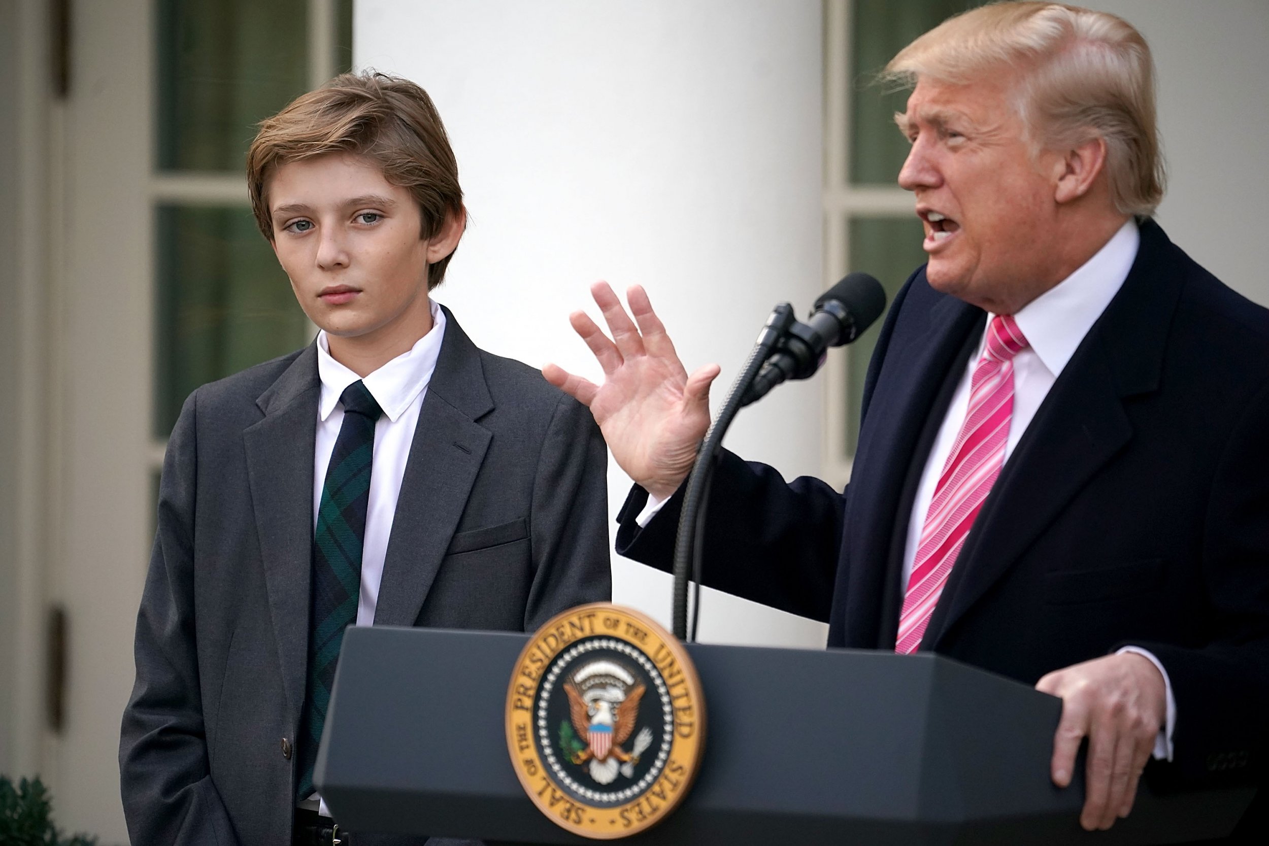 Barron Trump's School Signs Open Letter Asking His Dad to Act on Gun