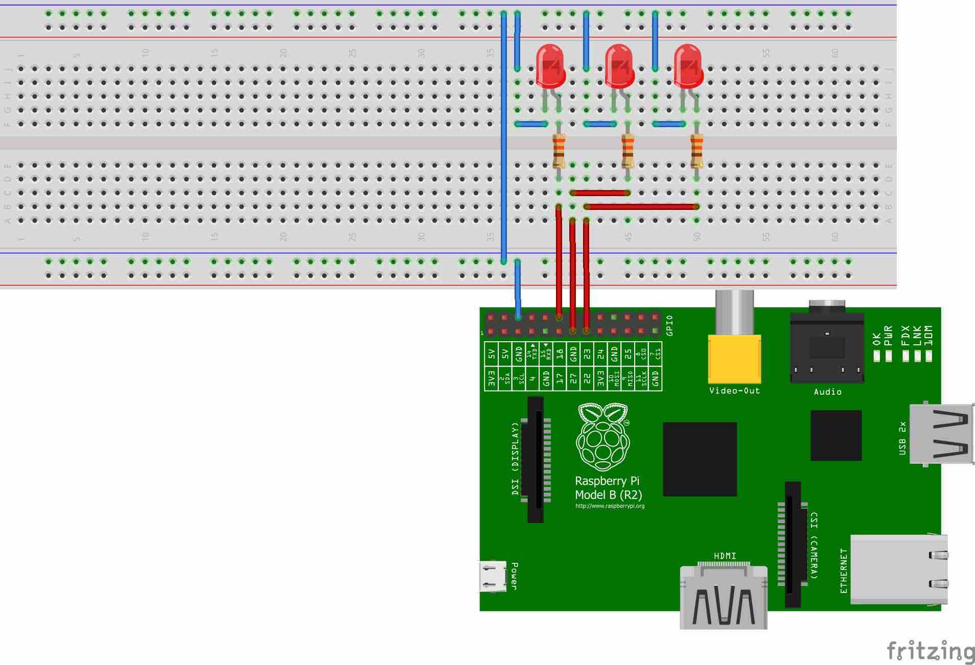 Emaraic IOT with Raspberry PI and Android (control LEDs remotely)