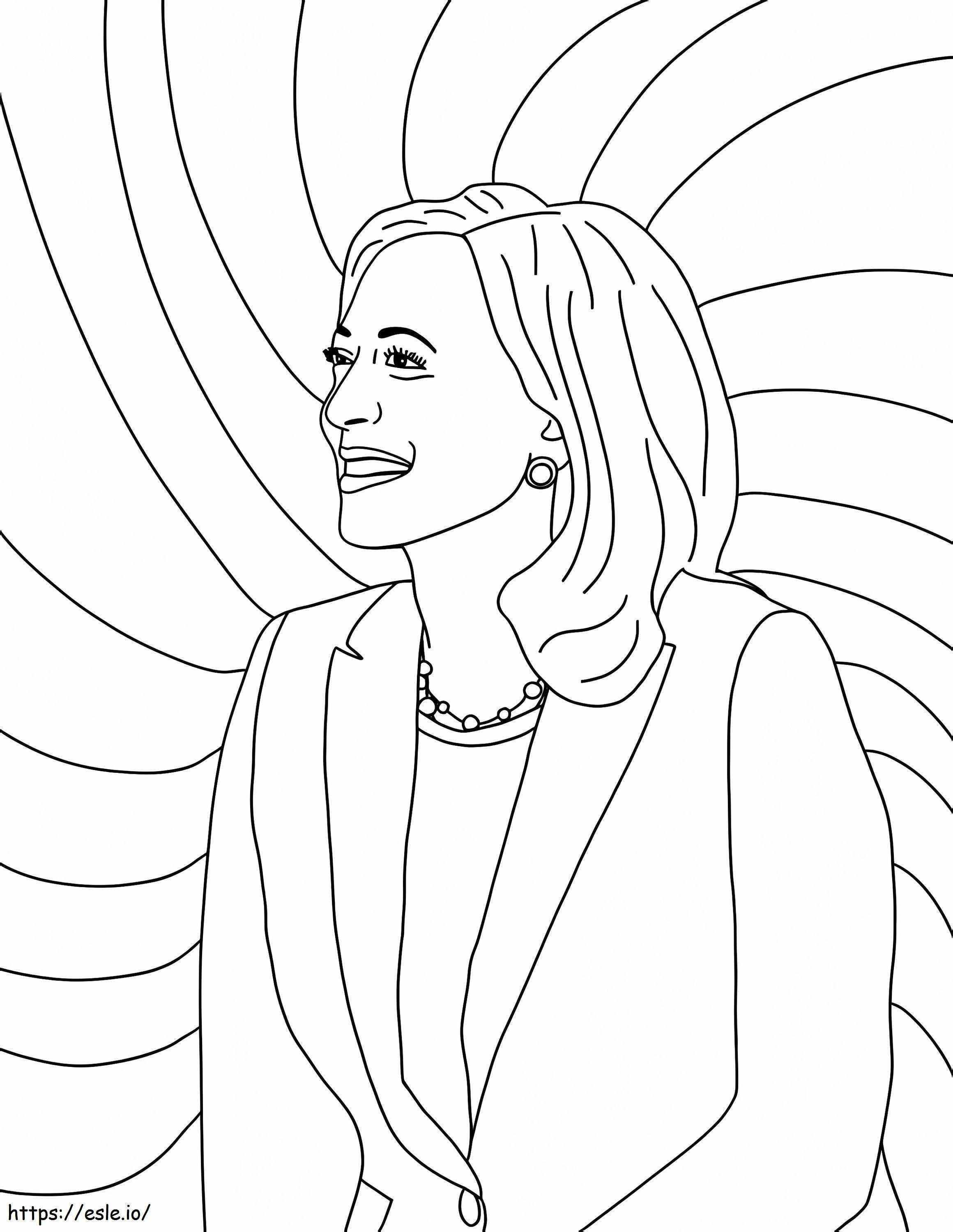 Kamala Harris Inauguration coloring page