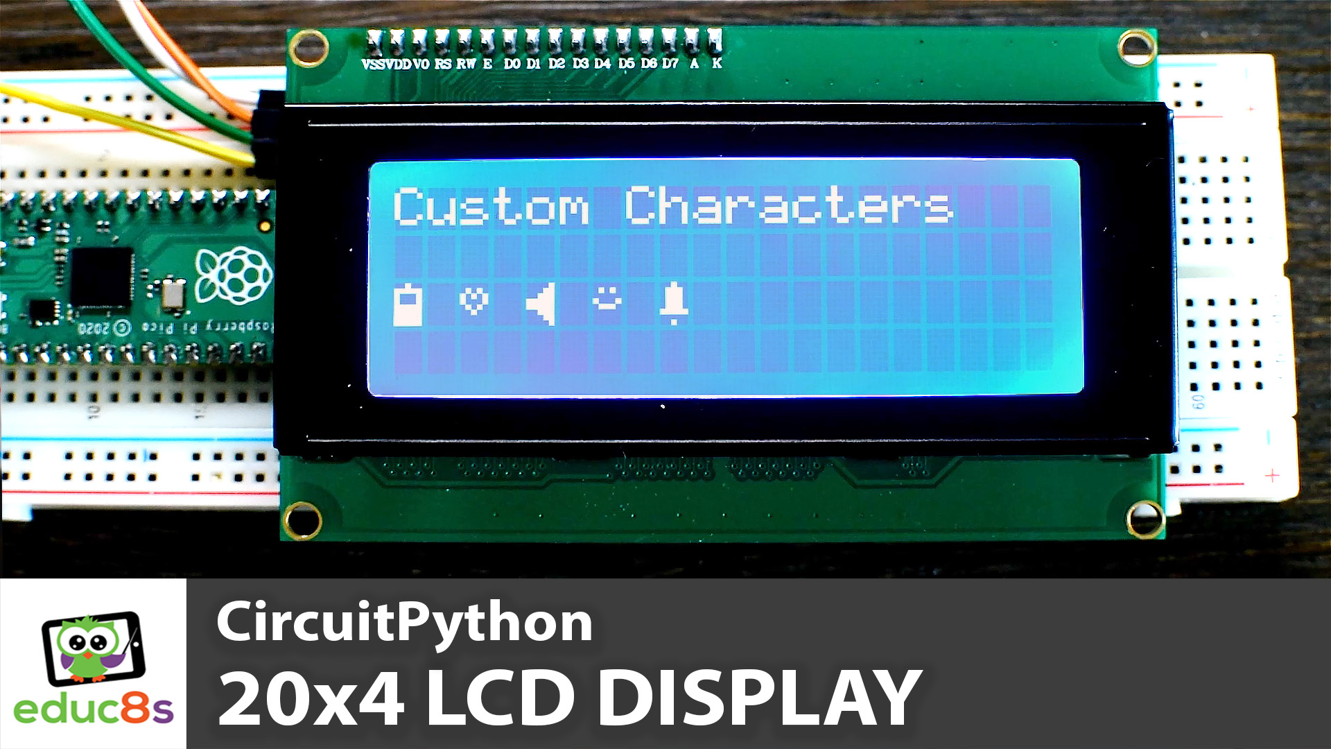 Raspberry Pi Pico 20x4 LCD Tutorial