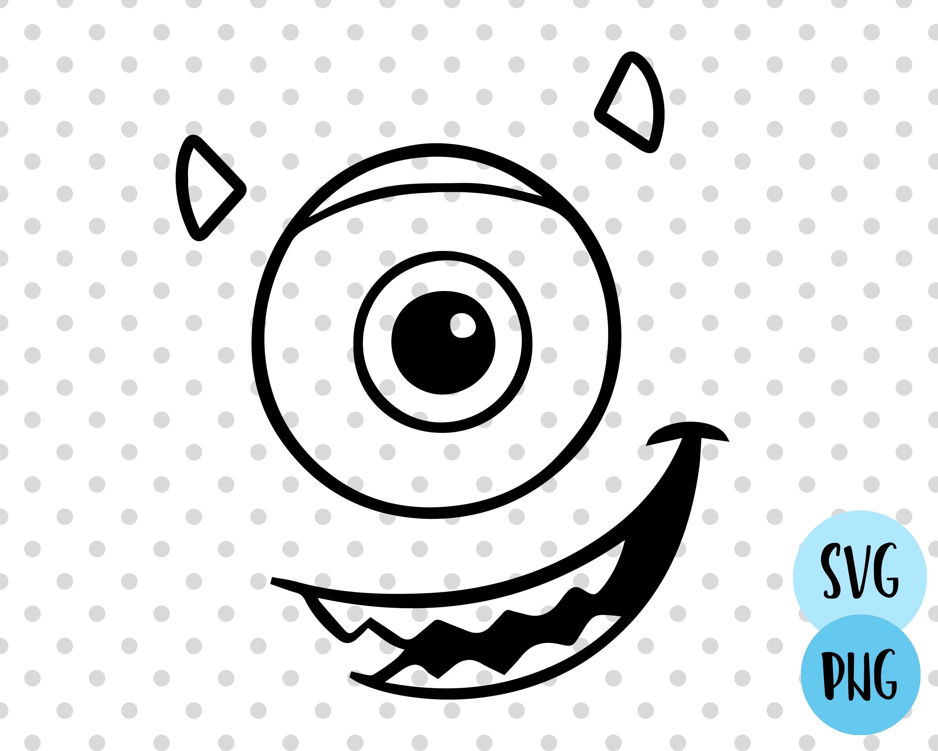 Mike Wazowski Face SVG