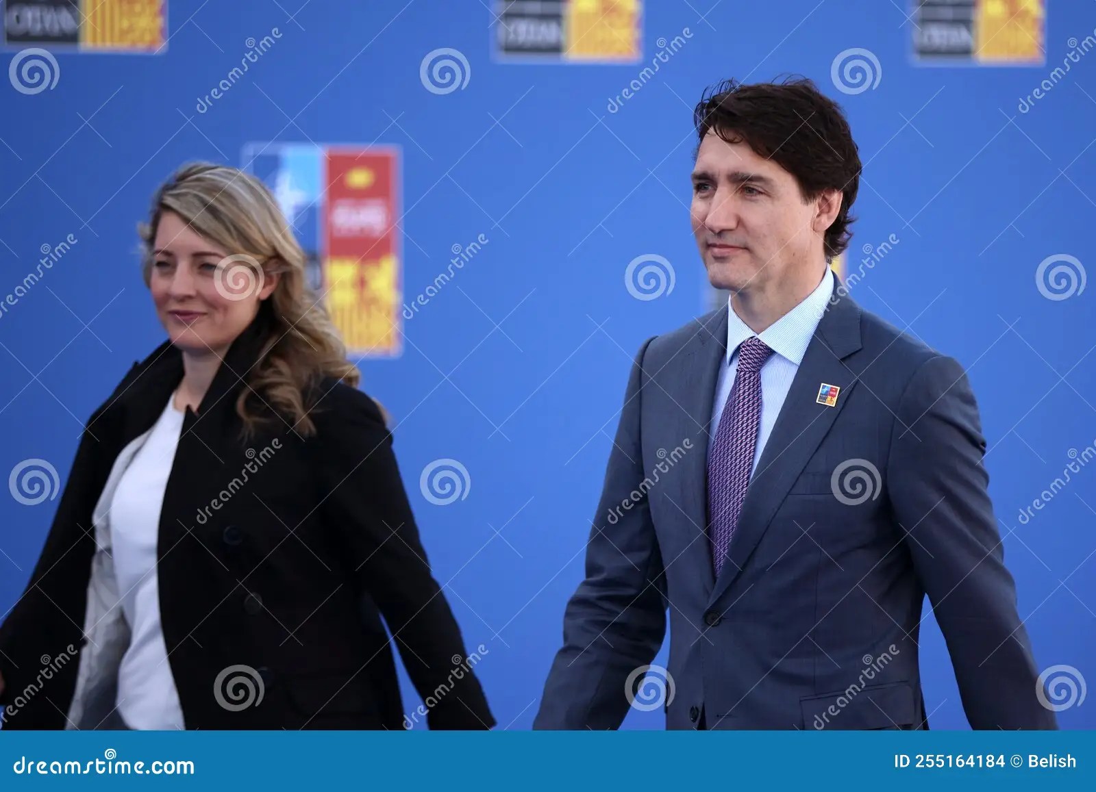 Canada`s Prime Minister Justin Trudeau and Foreign Minister Melanie