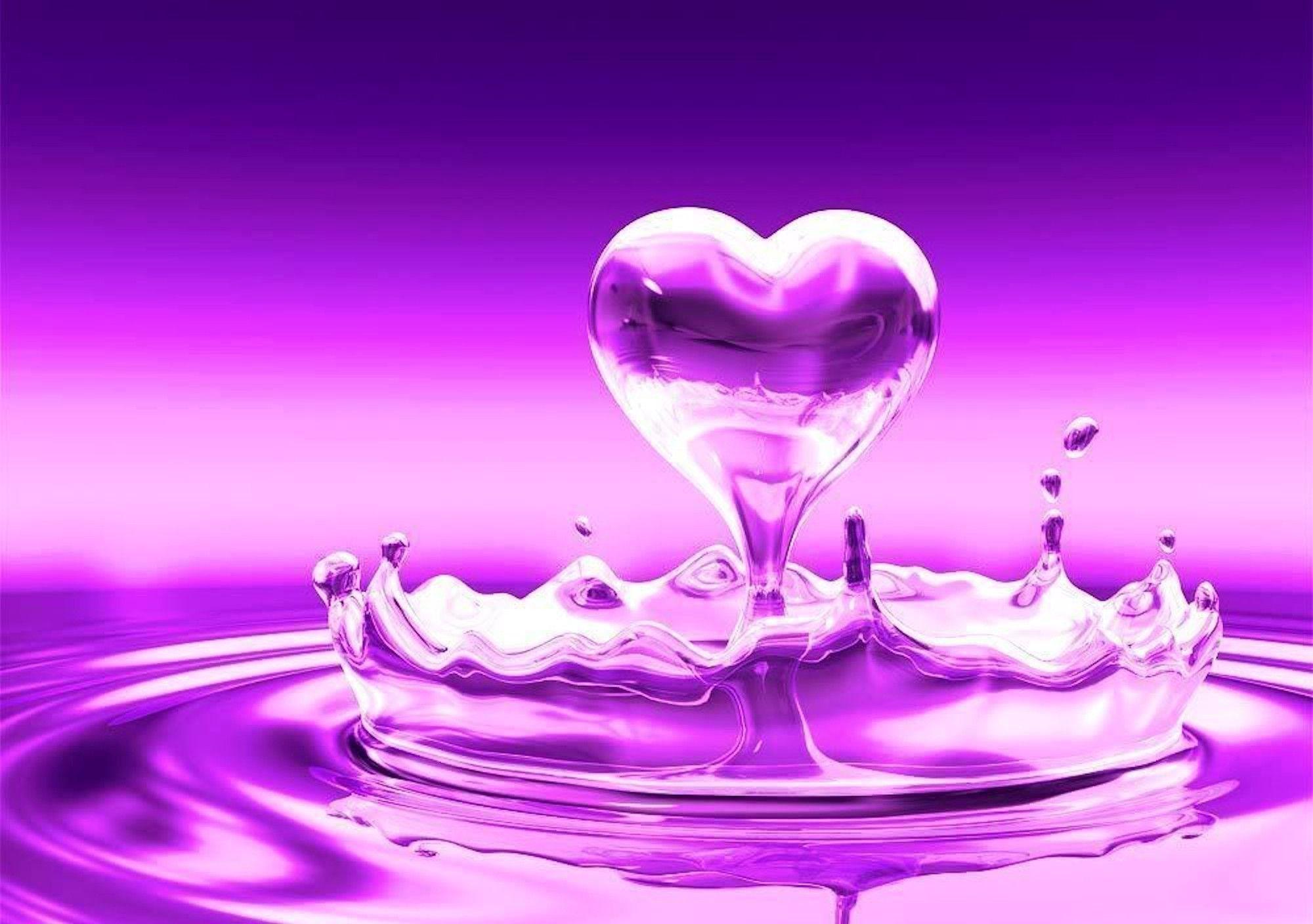 Purple Hearts Wallpapers Wallpaper Cave