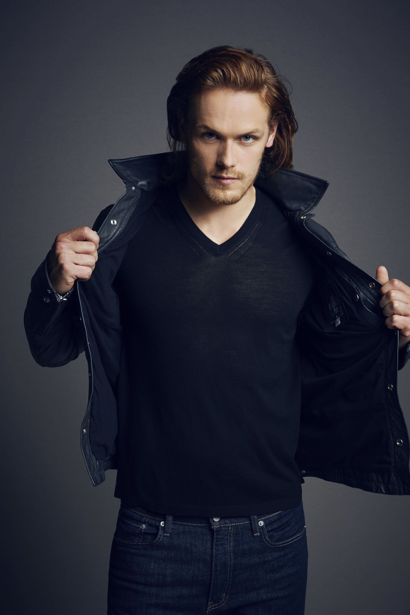 Sam Heughan poses for a portrait at the Getty Images Portrait Studio