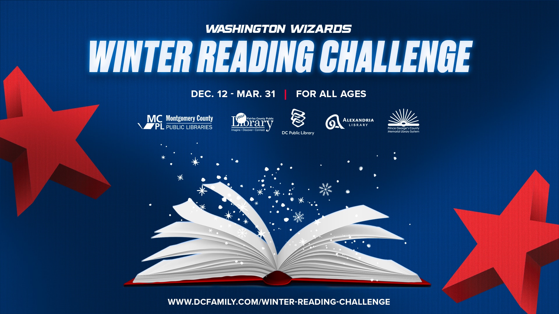 Wizards partner with DMV libraries for Winter Reading Challenge