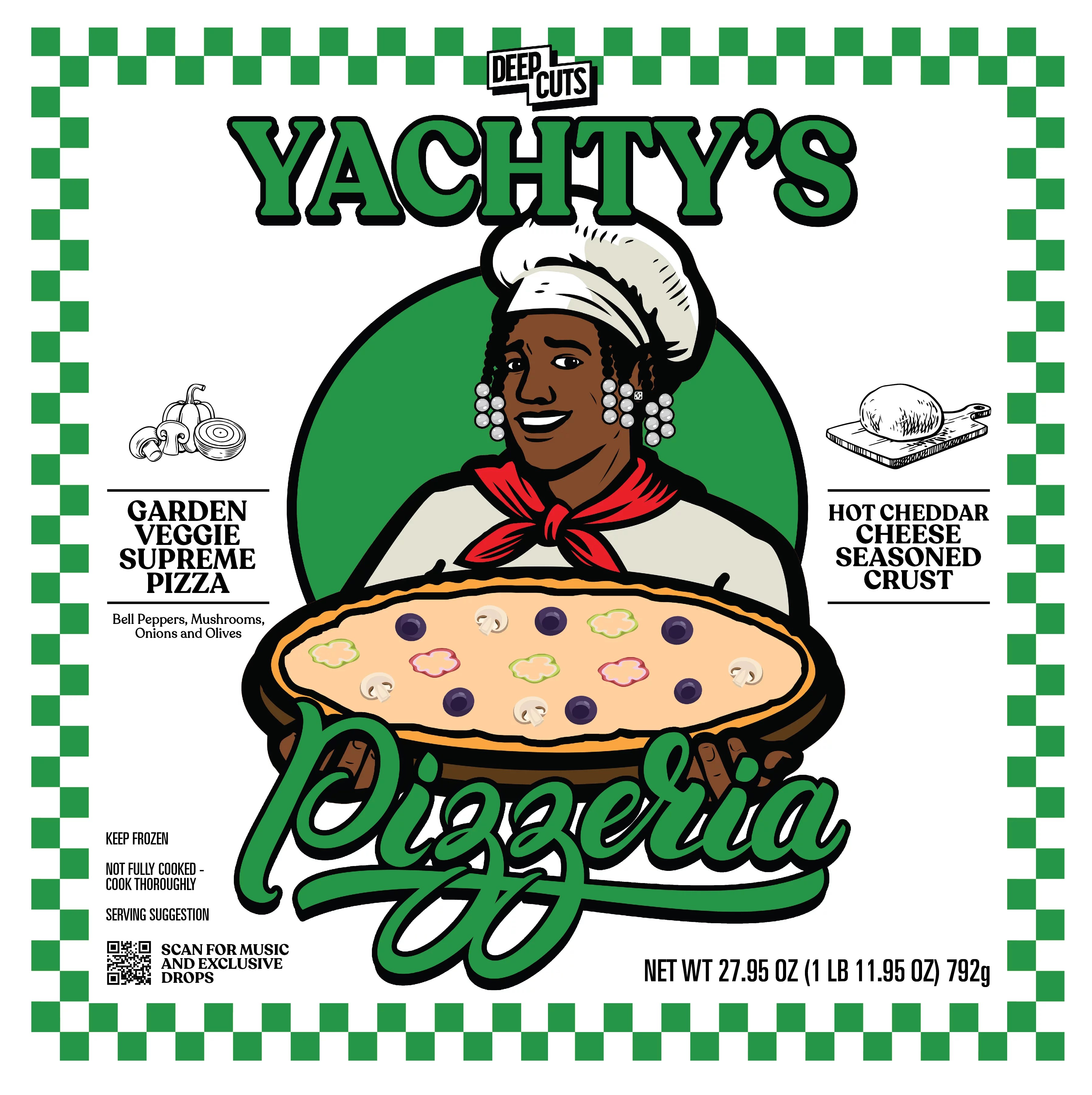 Deep Cuts Lil Yachty Garden Veggie Supreme, Seasoned Rising Crust Pizza