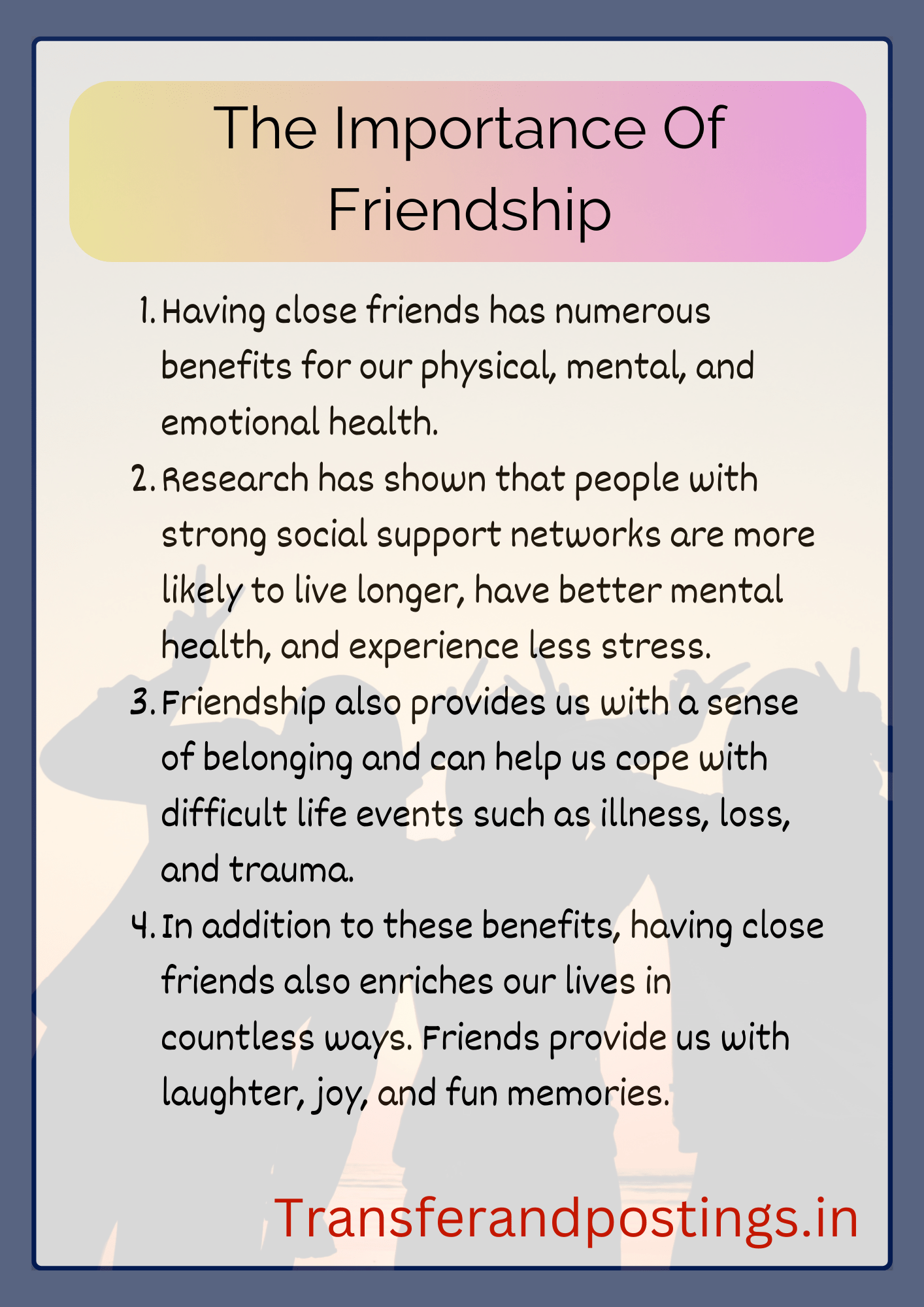 Friendship Day Paragraph For Best Friend Celebrating Friendship Day