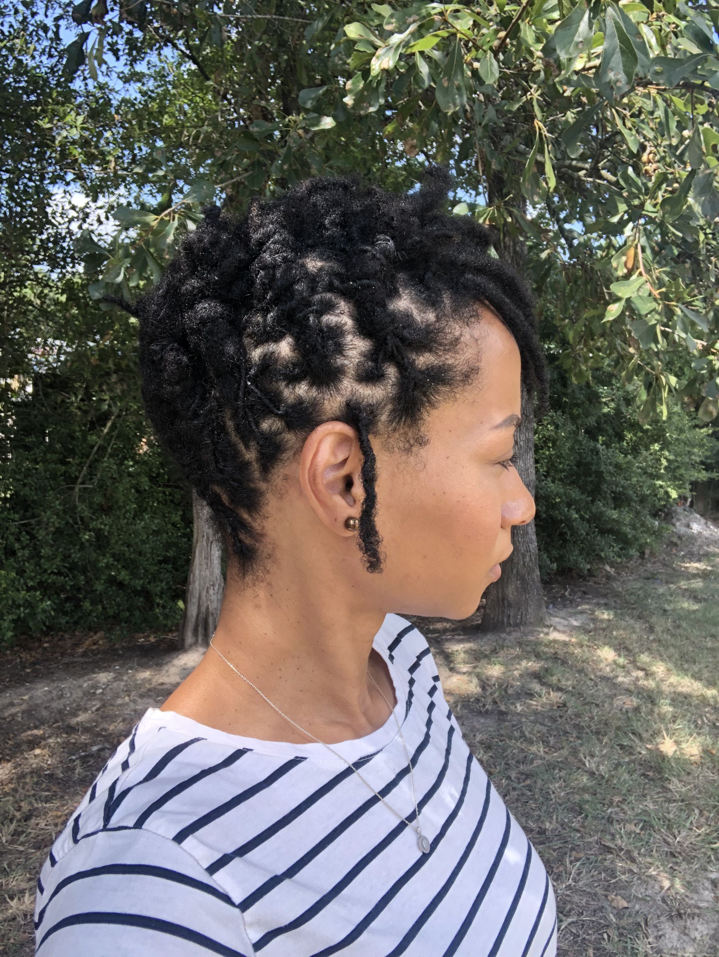 Loc updo on short locs Loc Updo, Quick Updos, Locs Hairstyles, Hair