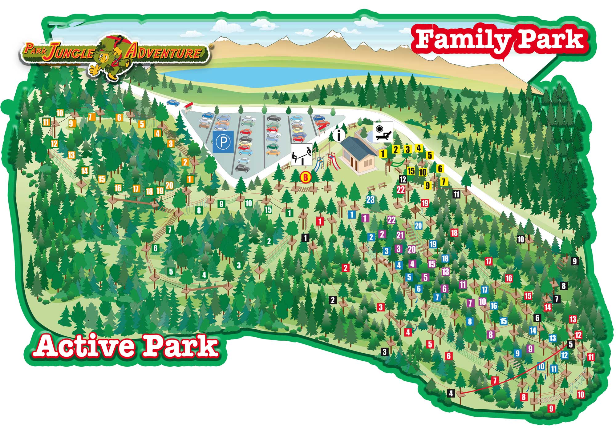 Location & Map Jungle adventure Park