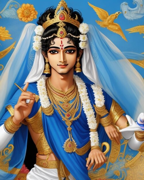 Premium Photo Lord Krishna is the most beautiful person in the world