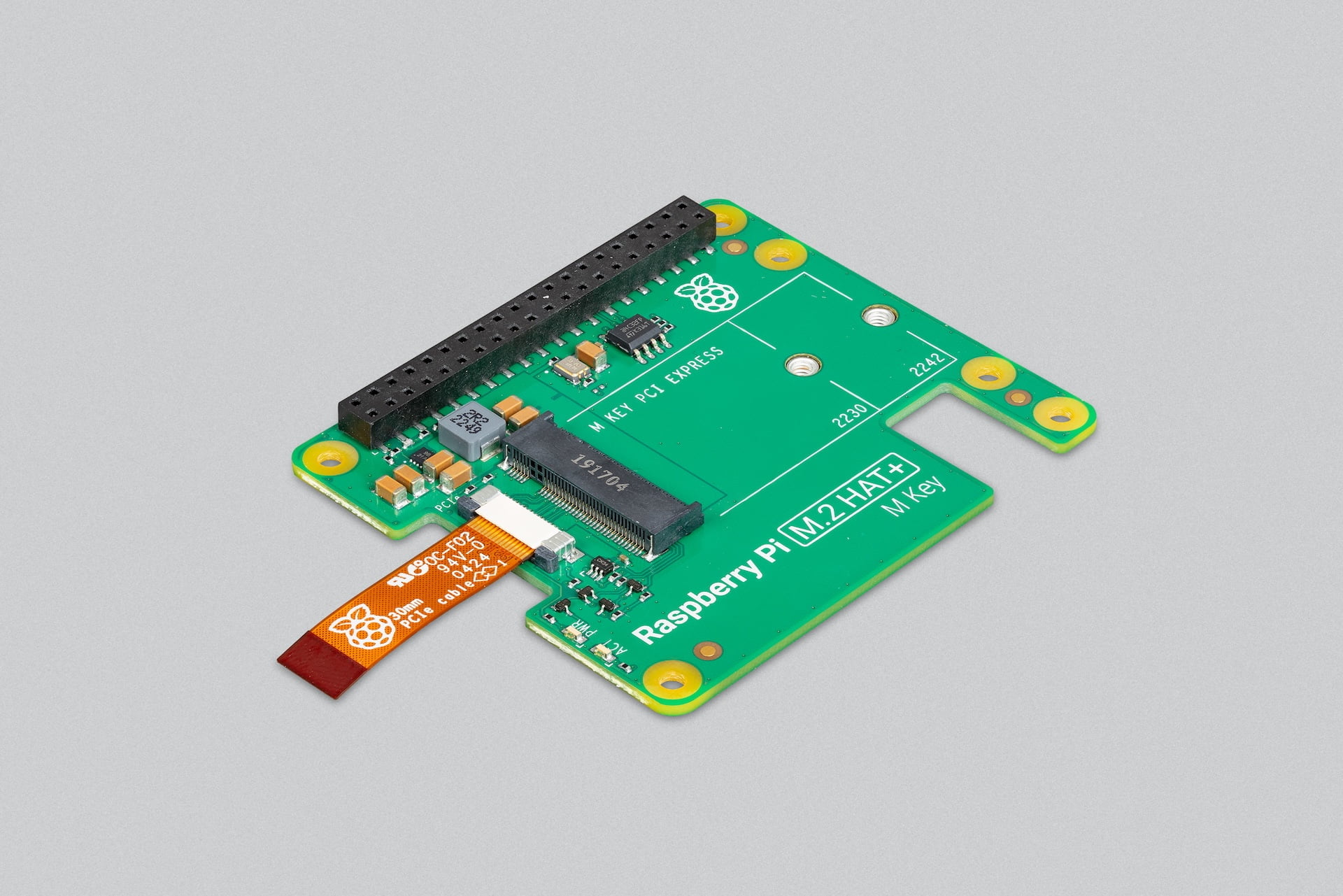 Raspberry Pi M.2 HAT+ for Raspberry Pi 5 • RaspberryPi.dk