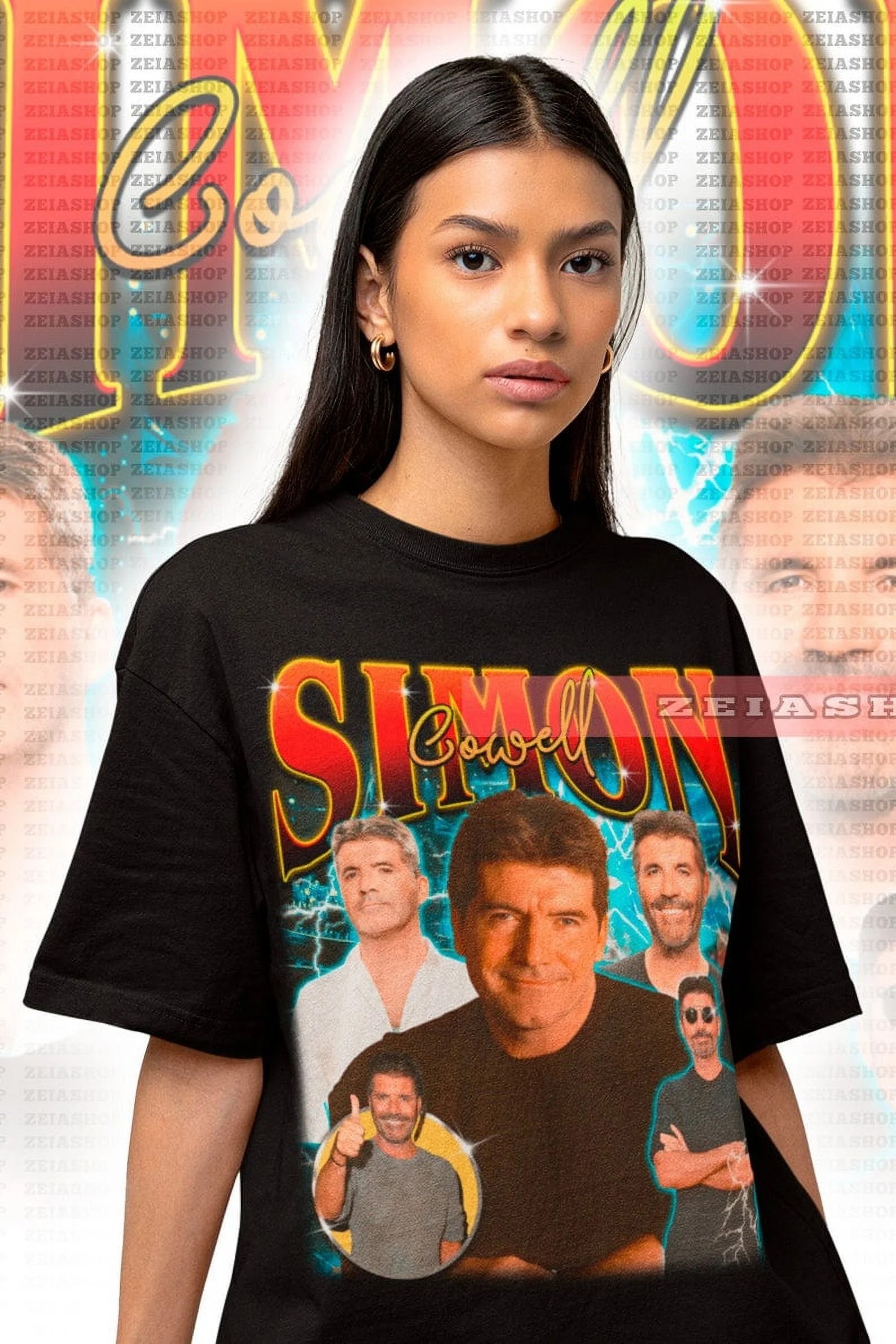 Simon Cowell Retro 90s Tee Simon Cowell Judge Tv American Idol