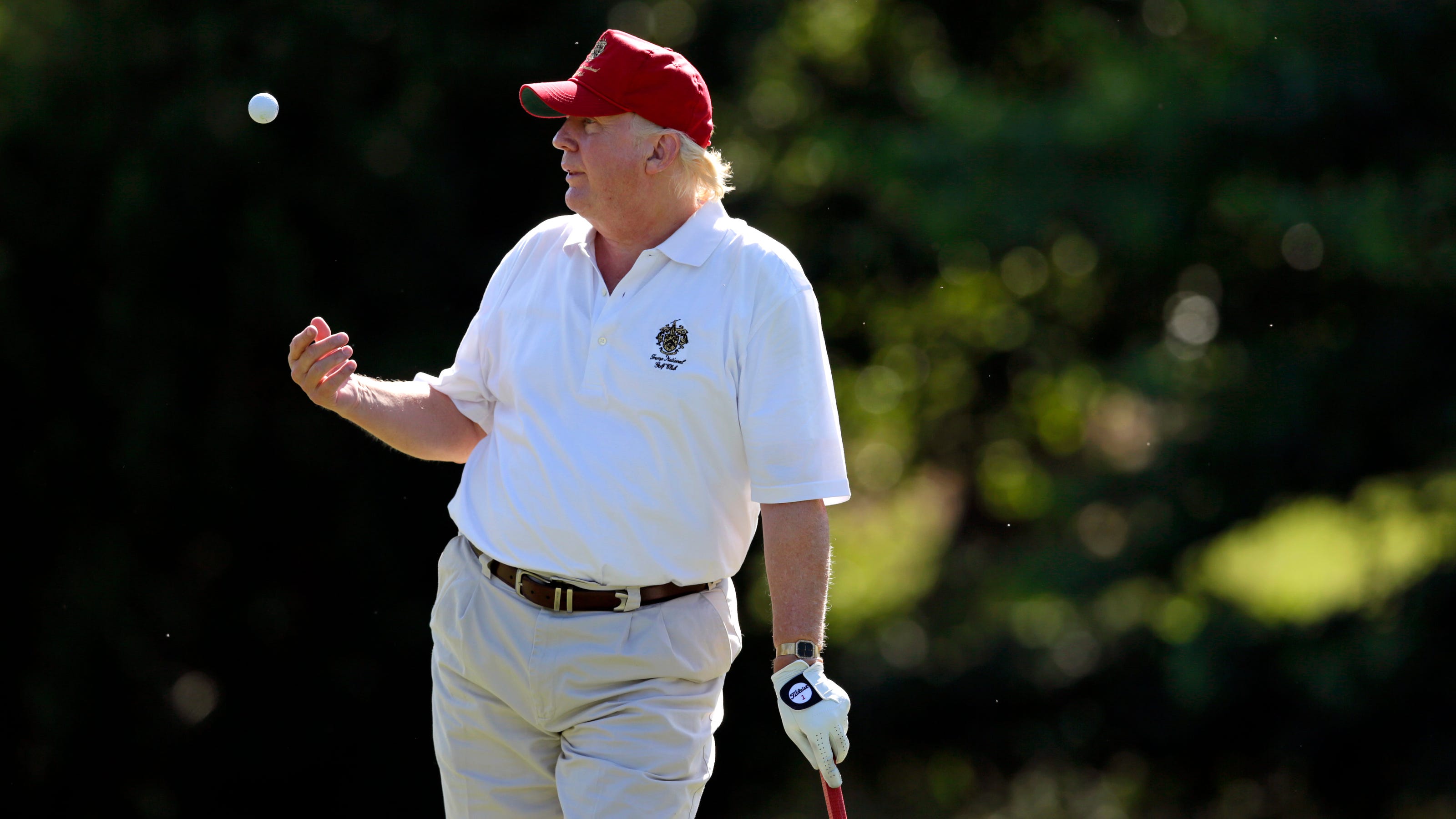 Trump just played his first round of golf. How does that compare to Obama?